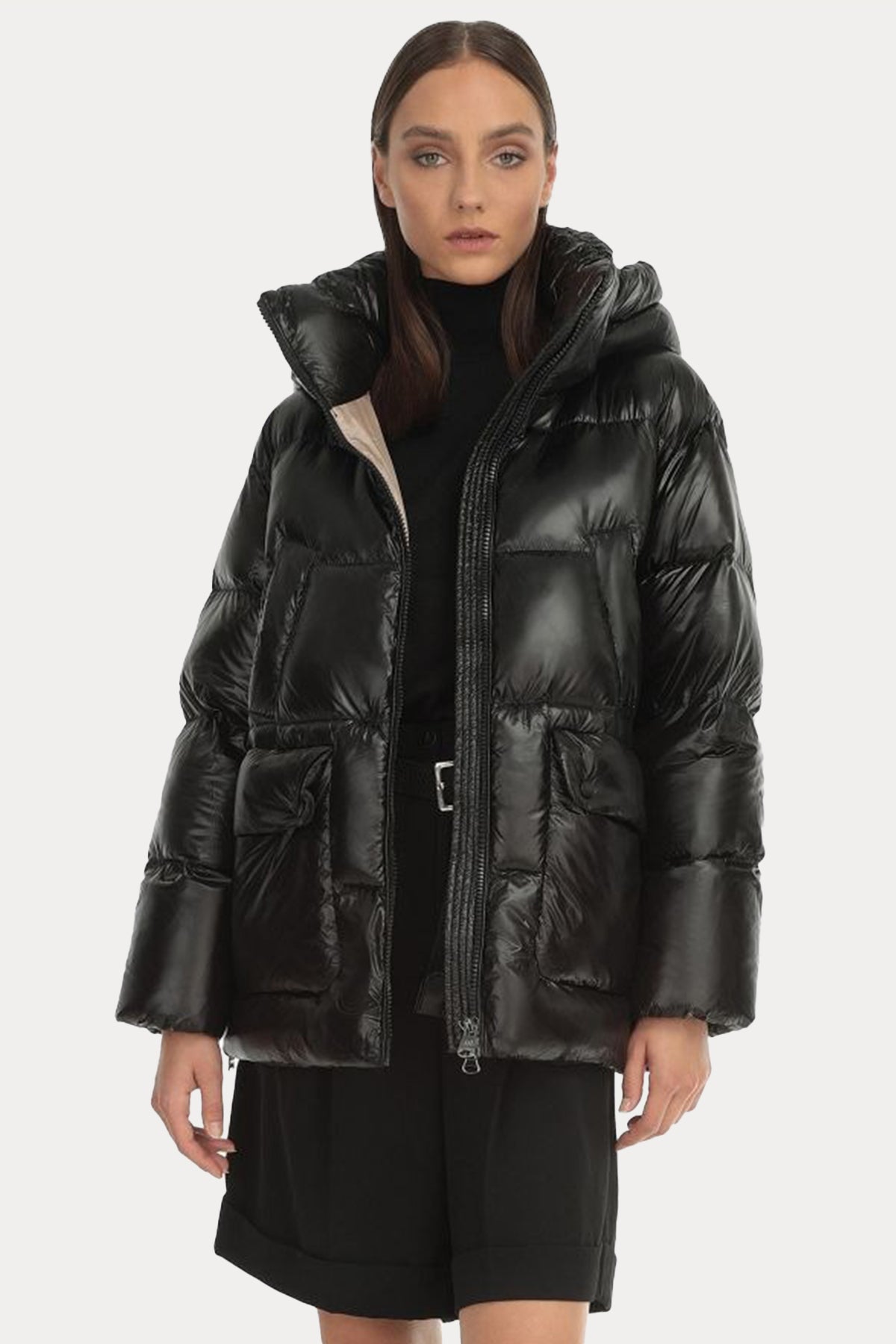 Hetrego Imogen Geniş Kesim Kapüşonlu Puffer Mont-Libas Trendy Fashion Store