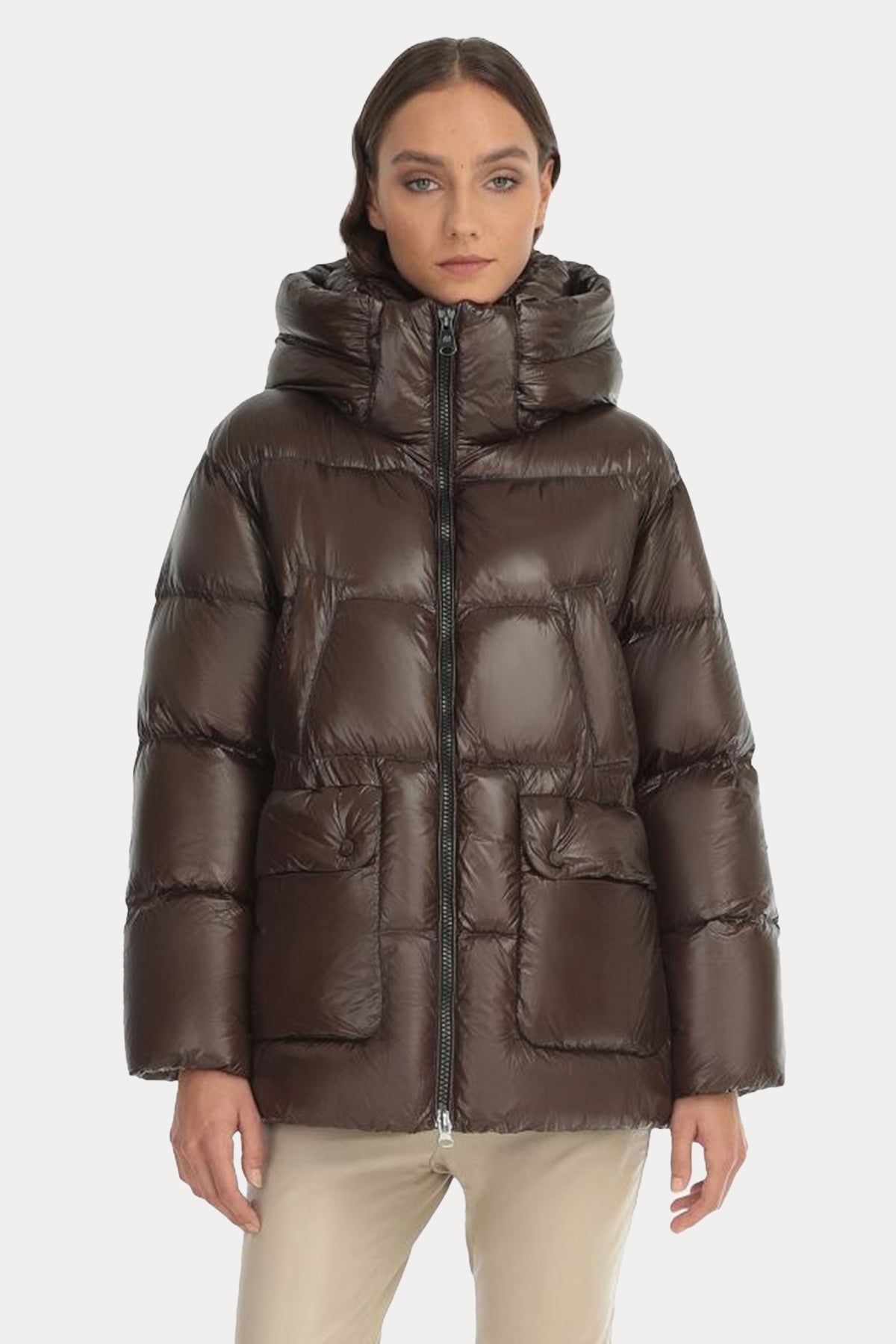 Hetrego Imogen Geniş Kesim Kapüşonlu Puffer Mont-Libas Trendy Fashion Store