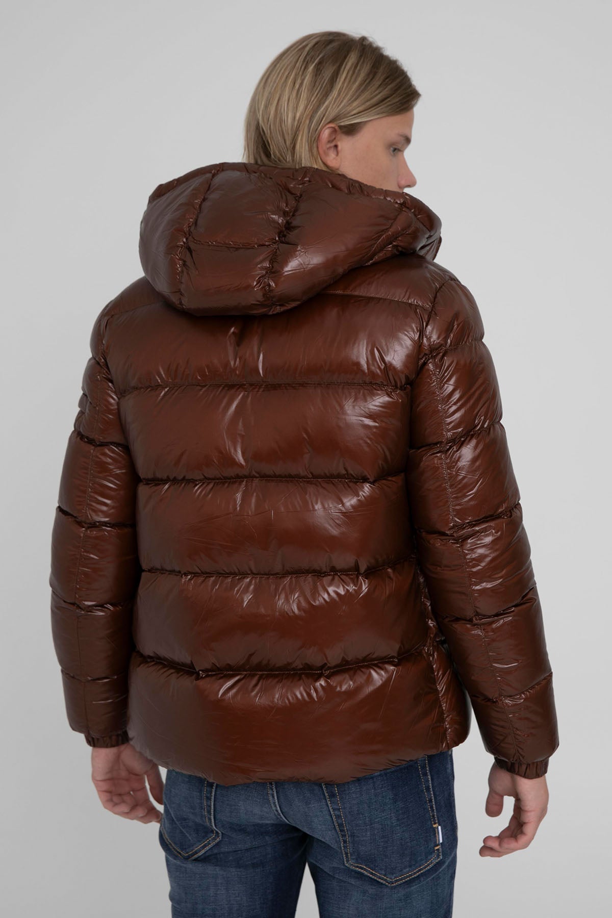 Hetrego Scott Kapüşonlu Parlak Puffer Mont-Libas Trendy Fashion Store