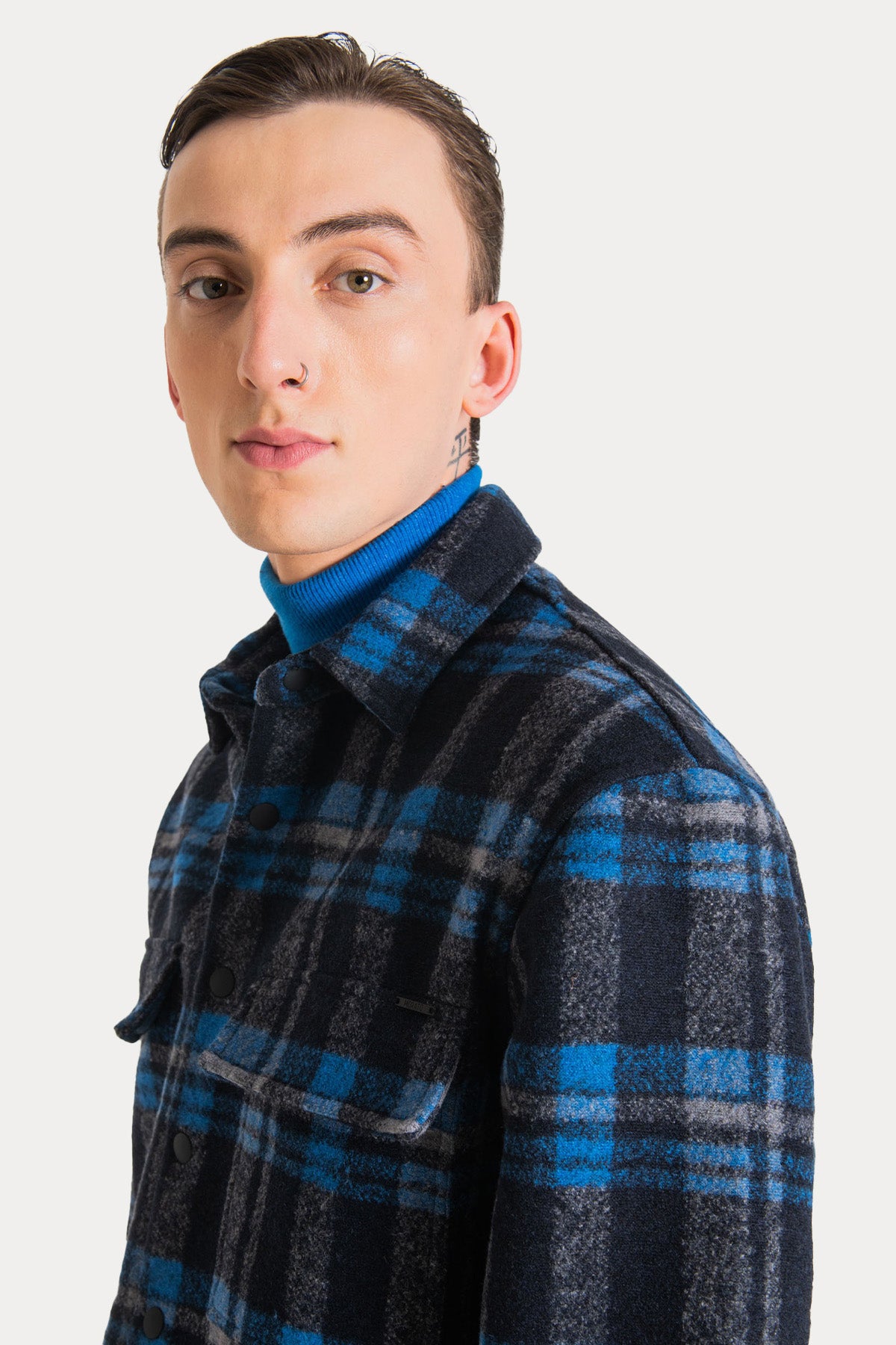 Antony Morato Ekoseli Yün Gömlek Ceket-Libas Trendy Fashion Store