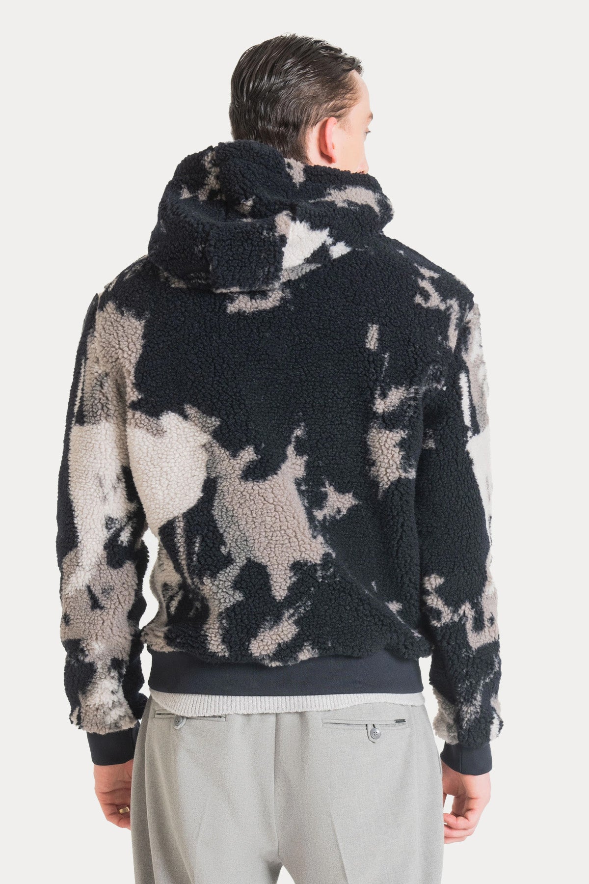 Antony Morato Kapüşonlu Desenli Polar Sweatshirt-Libas Trendy Fashion Store