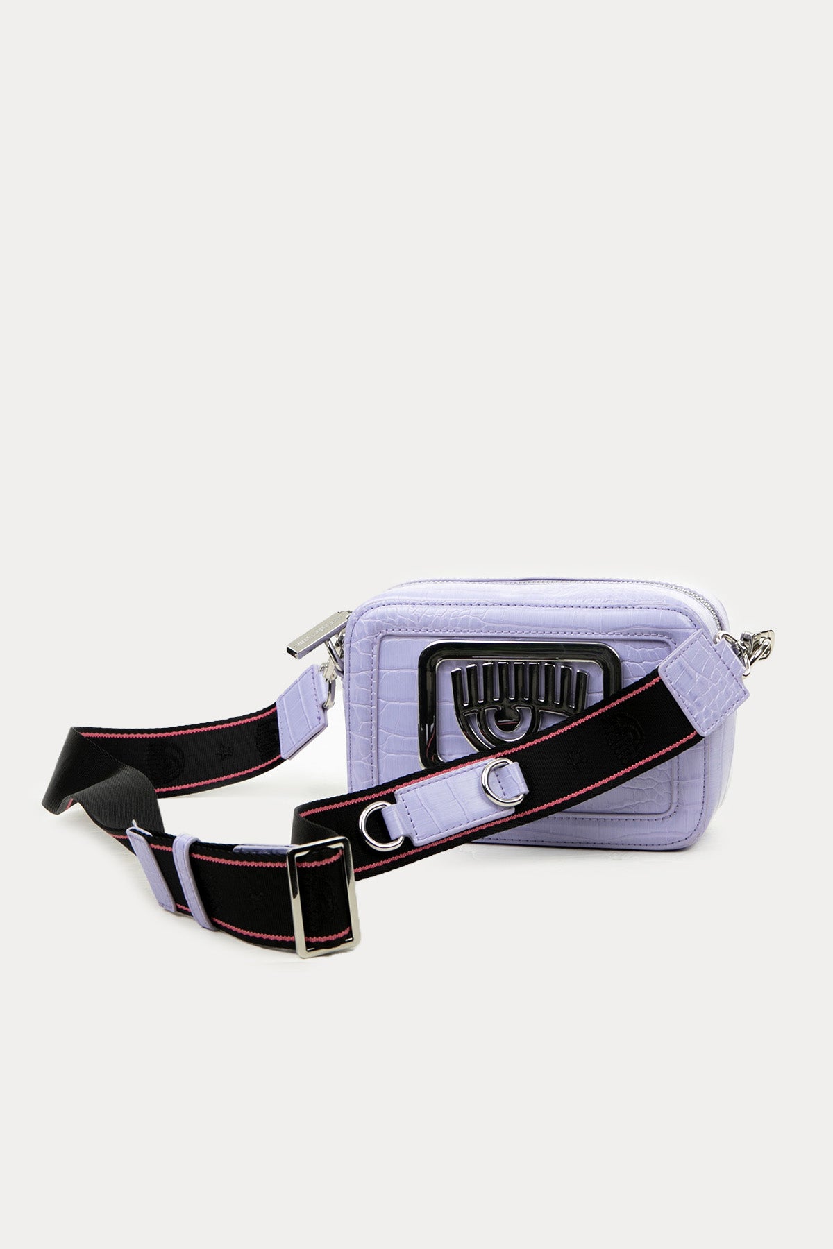 Chiara Ferragni Krokodil Desenli Göz Logolu Omuz Çantası-Libas Trendy Fashion Store