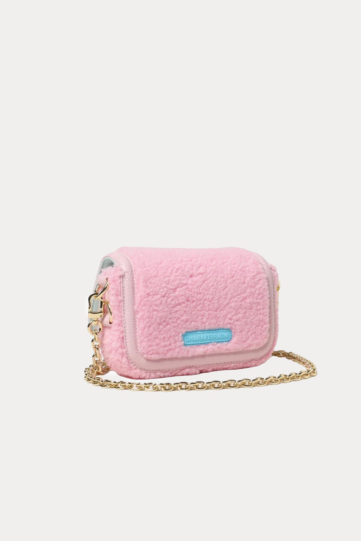 Chiara Ferragni Göz Logolu Peluş Omuz Çantası-Libas Trendy Fashion Store