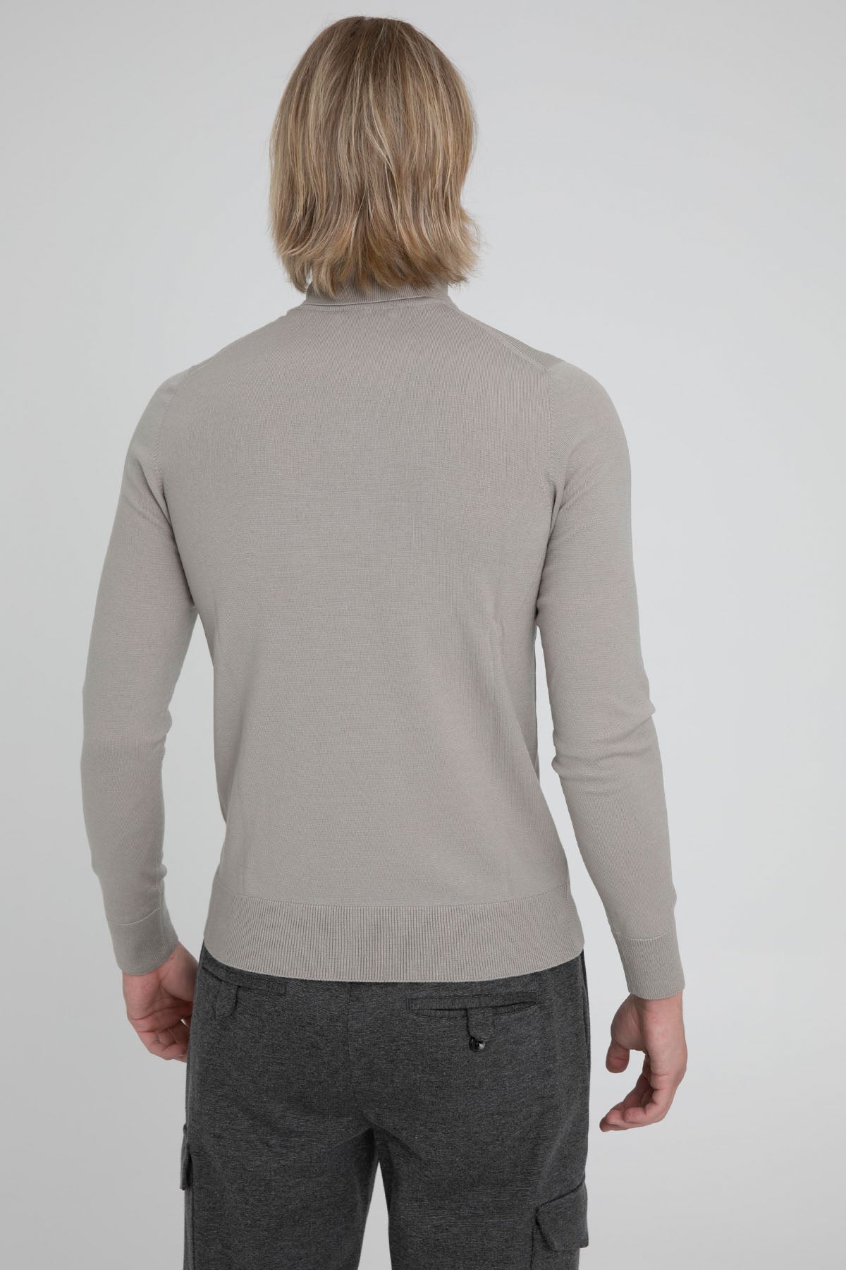 Gran Sasso İnce Örgü Balıkçı Yaka Yün Triko-Libas Trendy Fashion Store