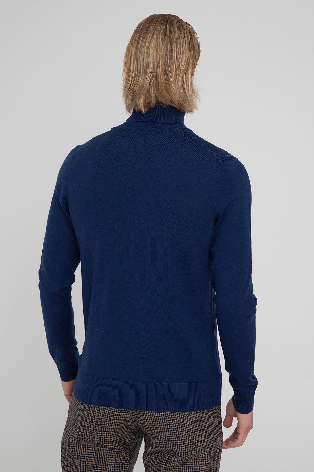 Gran Sasso İnce Örgü Balıkçı Yaka Yün Triko-Libas Trendy Fashion Store