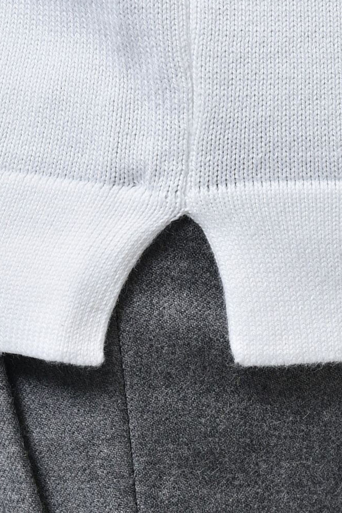 Gran Sasso Yuvarlak Yaka İnce Örgü Triko-Libas Trendy Fashion Store