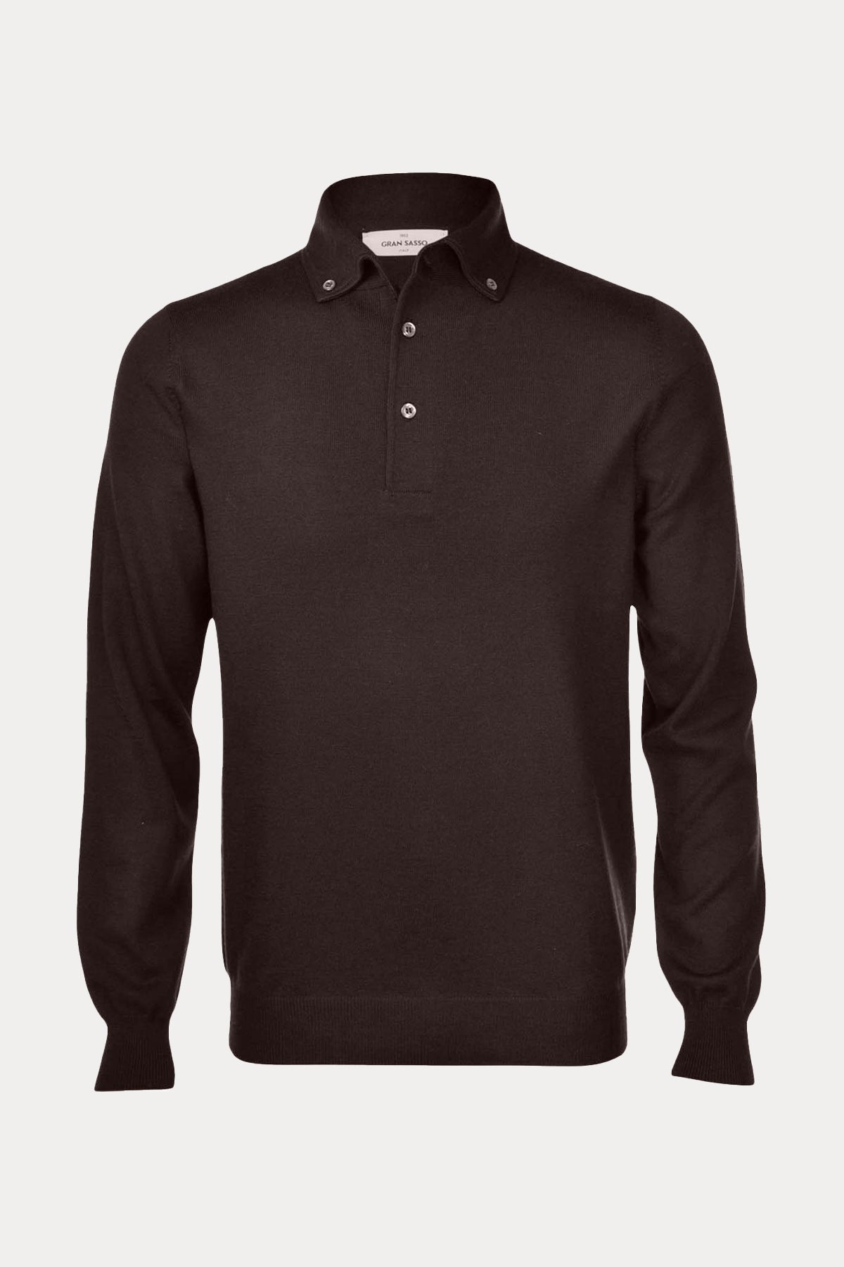 Gran Sasso Düğmeli Polo Yaka Yün Triko-Libas Trendy Fashion Store