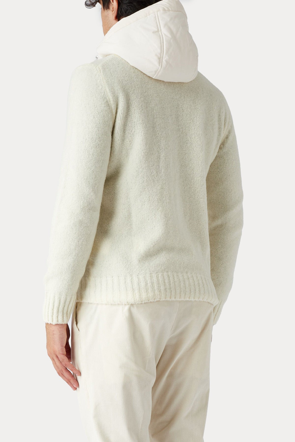 Gran Sasso Kapüşonlu Örgü Yün Triko Ceket-Libas Trendy Fashion Store