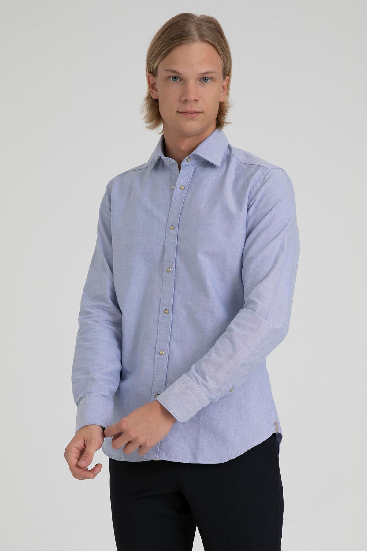 Tintoria Mattei Klasik Yaka Oxford Gömlek-Libas Trendy Fashion Store