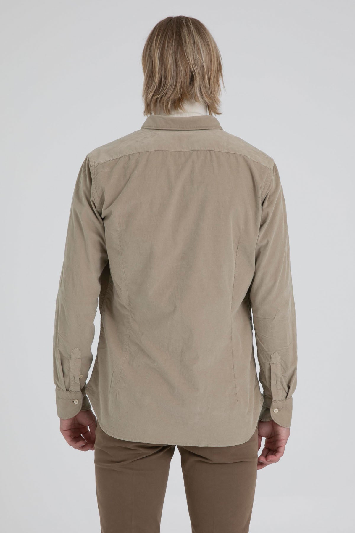 Tintoria Mattei Klasik Yaka Kadife Gömlek-Libas Trendy Fashion Store