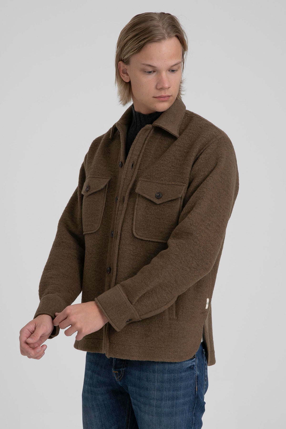 Tintoria Mattei Cepli Yün Ceket-Libas Trendy Fashion Store