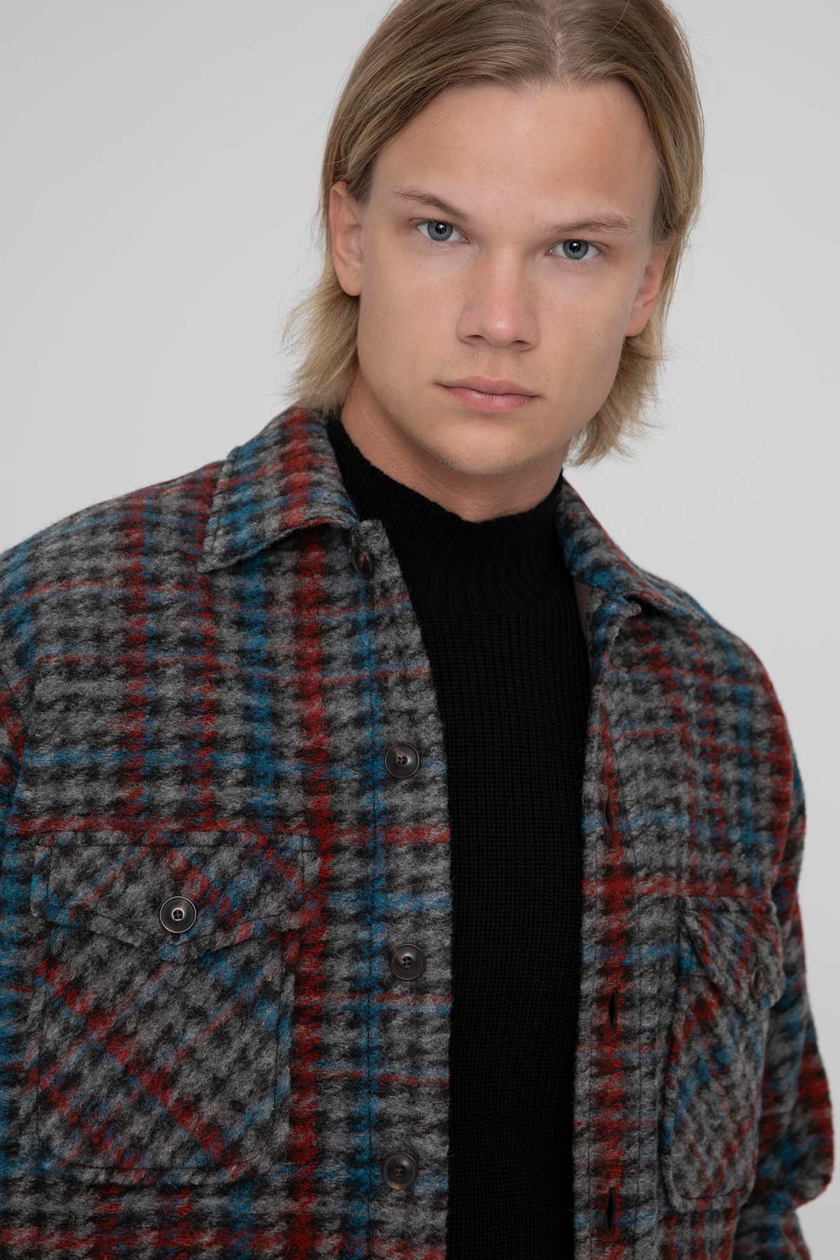 Tintoria Mattei Pötikareli Yün Ceket-Libas Trendy Fashion Store