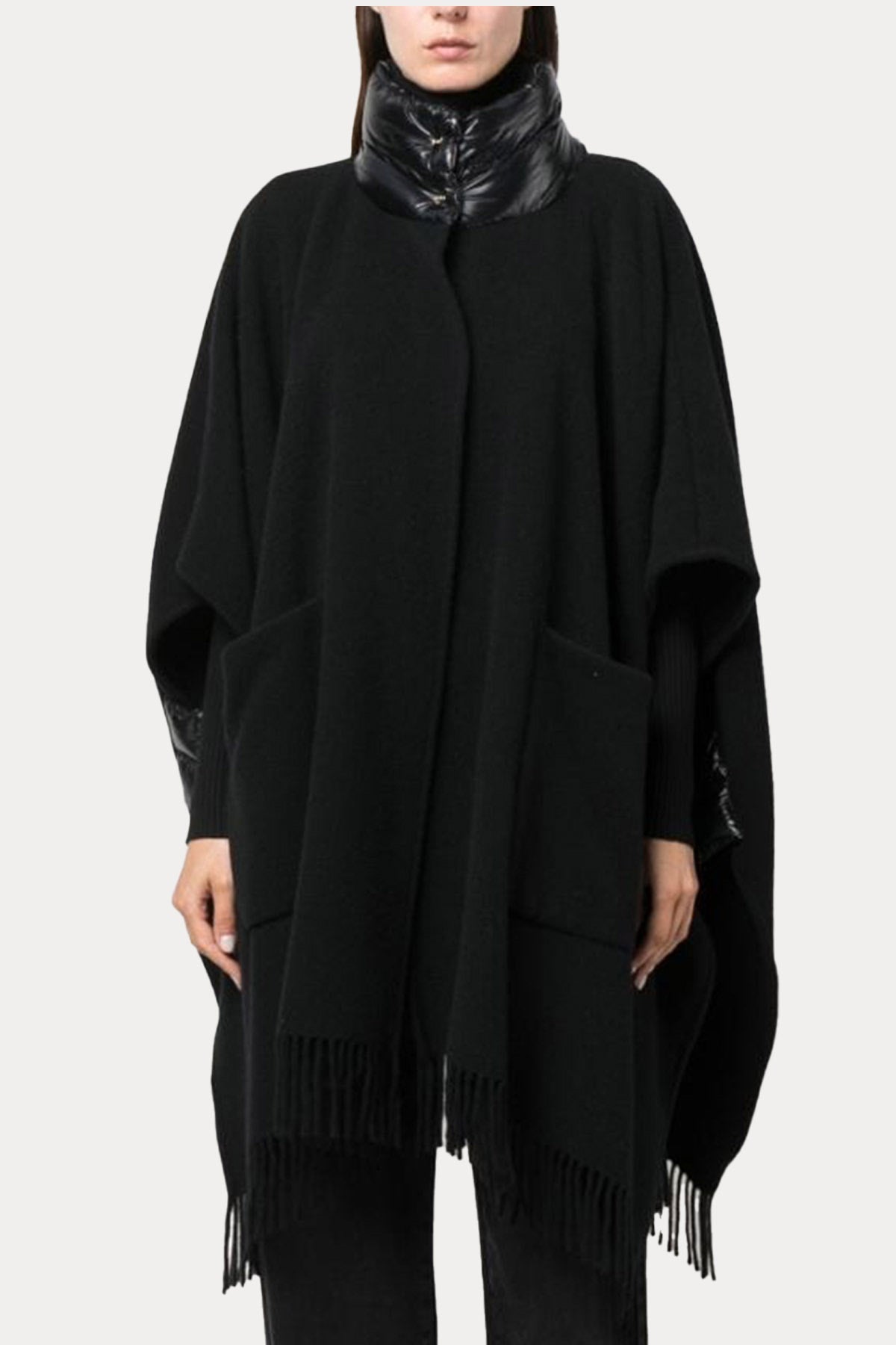 Herno Geniş Kesim Kaşmirli Yün Pelerin Ceket-Libas Trendy Fashion Store