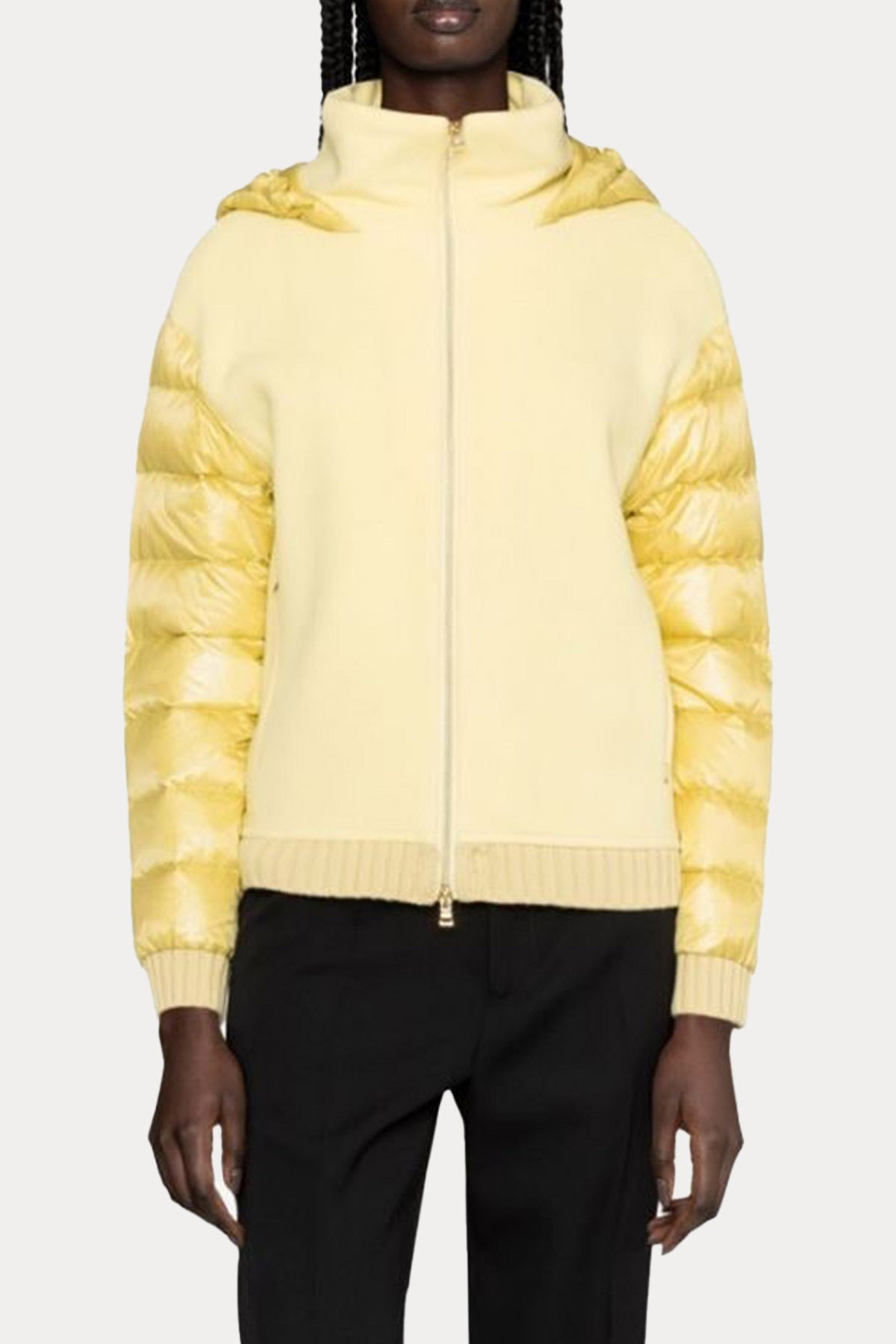 Herno Resort Geniş Kesim Kapüşonlu Dolgulu Yün Ceket-Libas Trendy Fashion Store