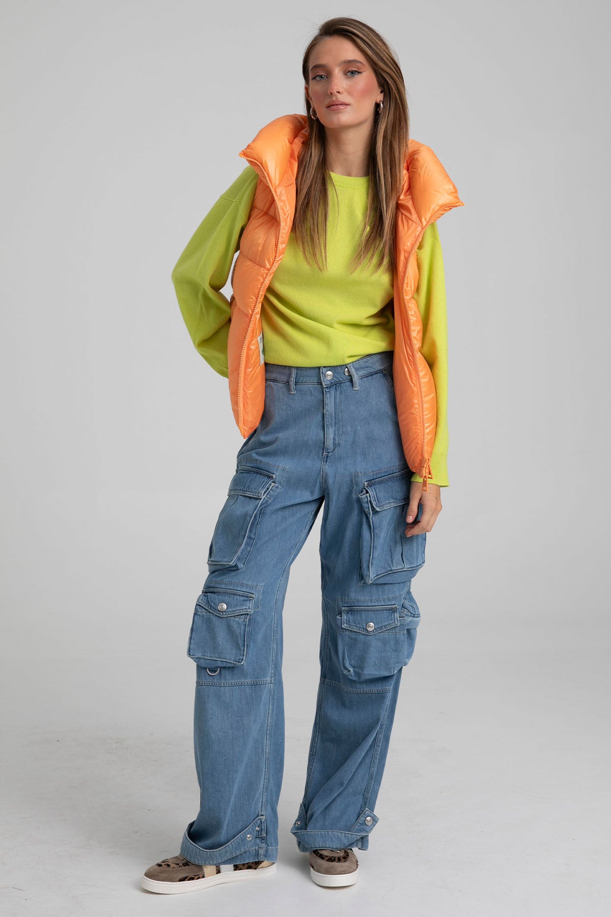 Herno Dik Yaka A Kesim Kapüşonlu Puffer Yelek-Libas Trendy Fashion Store