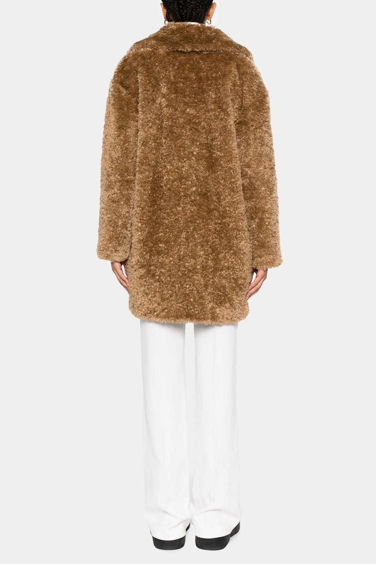 Herno Geniş Yakalı Peluş Manto-Libas Trendy Fashion Store