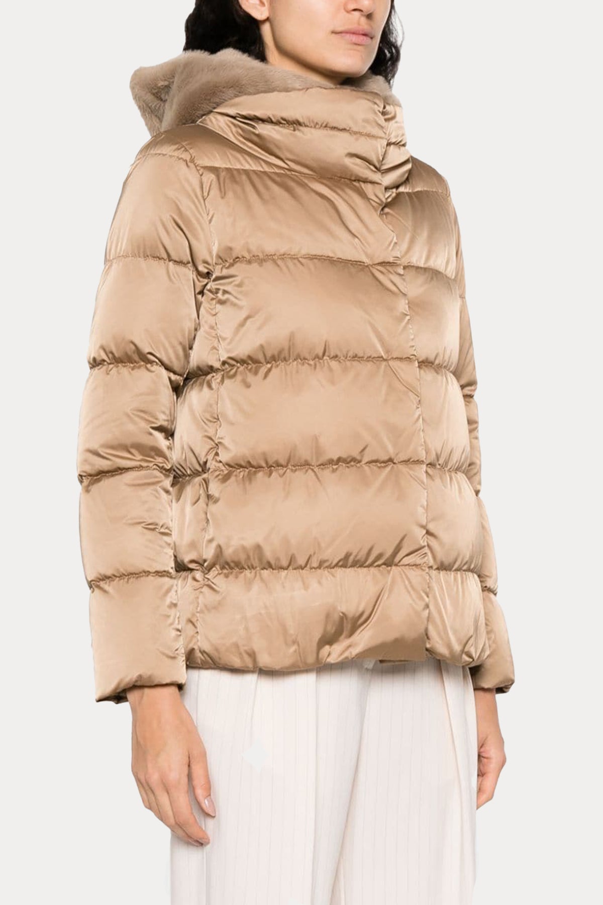 Herno Kürk Kapüşonlu Puffer Mont-Libas Trendy Fashion Store