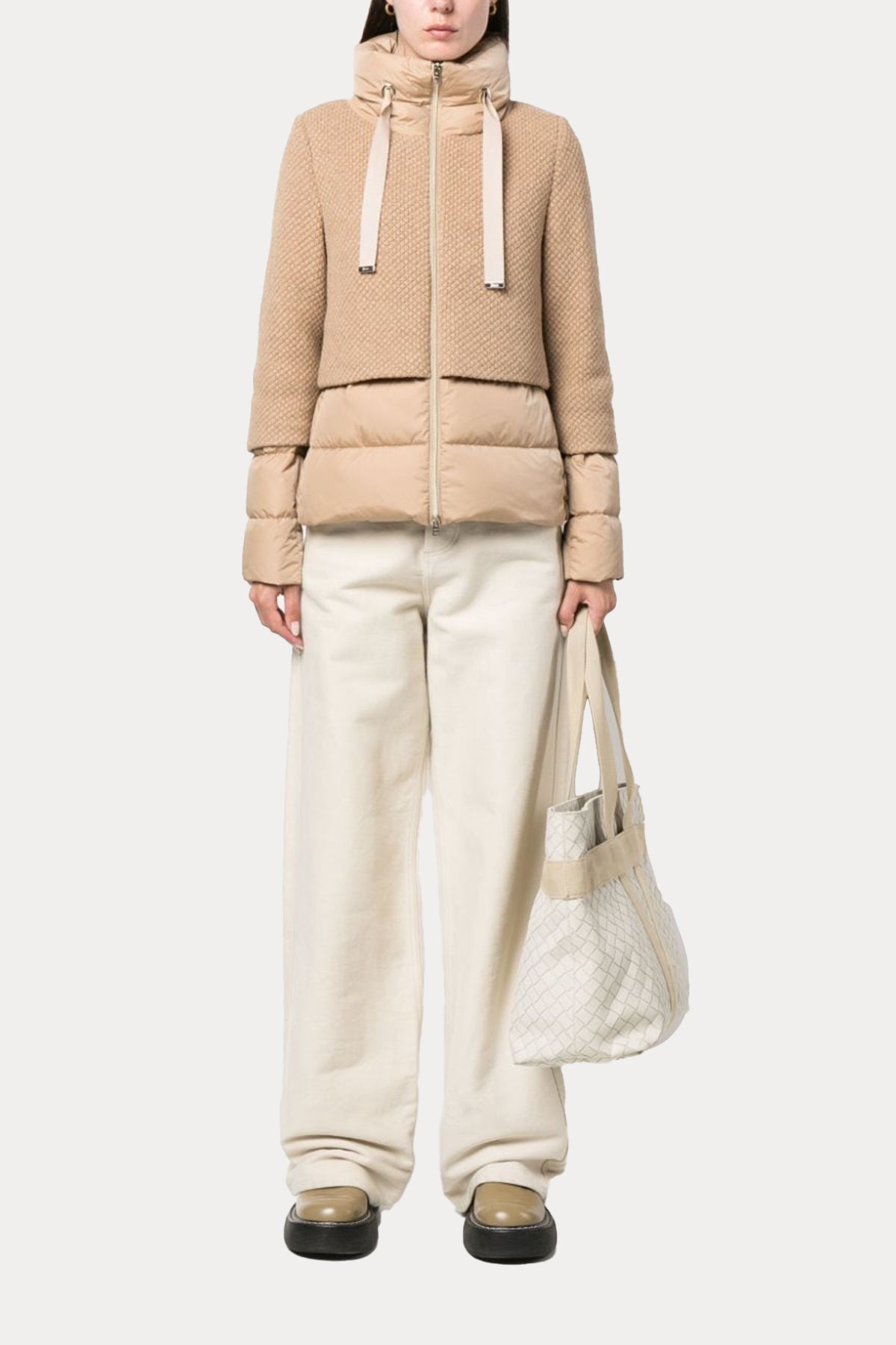 Herno Yün Kombinasyonlu Puffer Mont-Libas Trendy Fashion Store