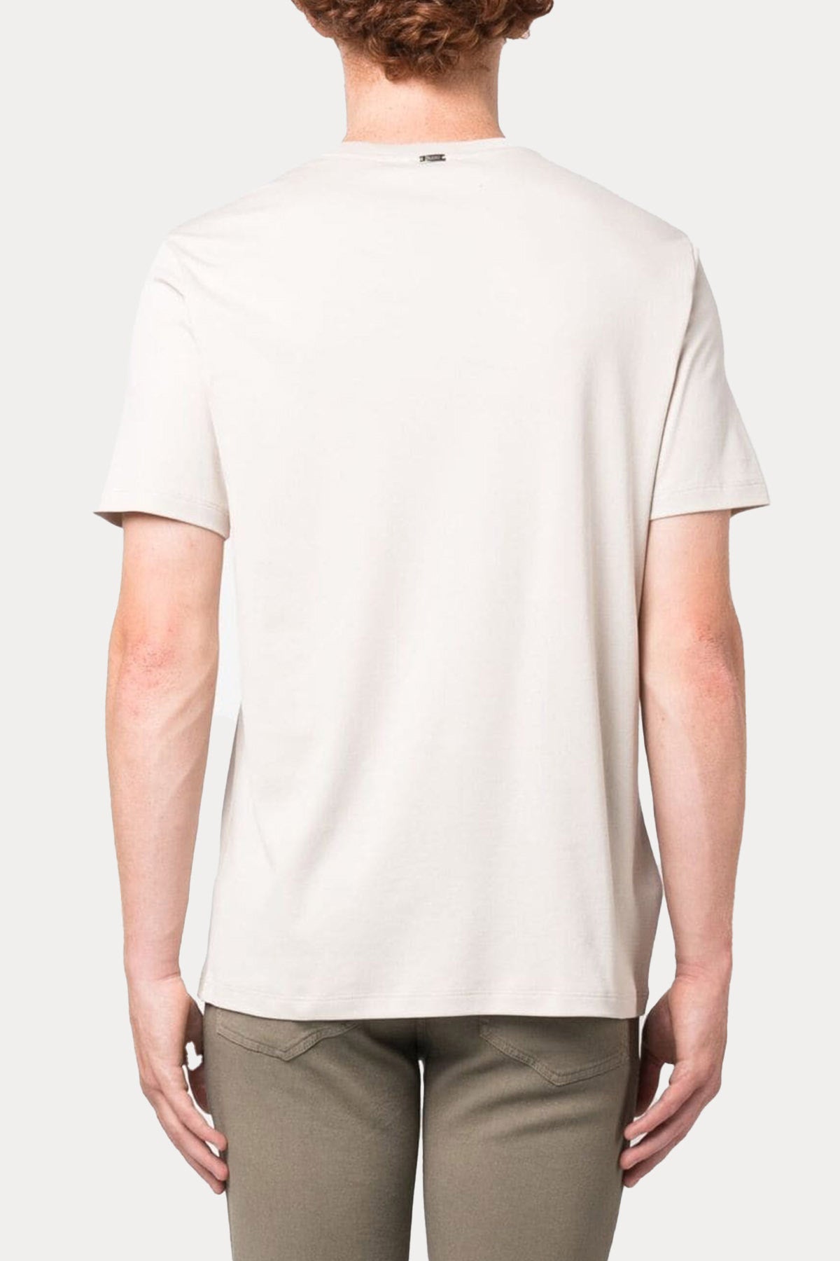 Herno Resort Yuvarlak Yaka Cep Detaylı Logolu T-shirt-Libas Trendy Fashion Store