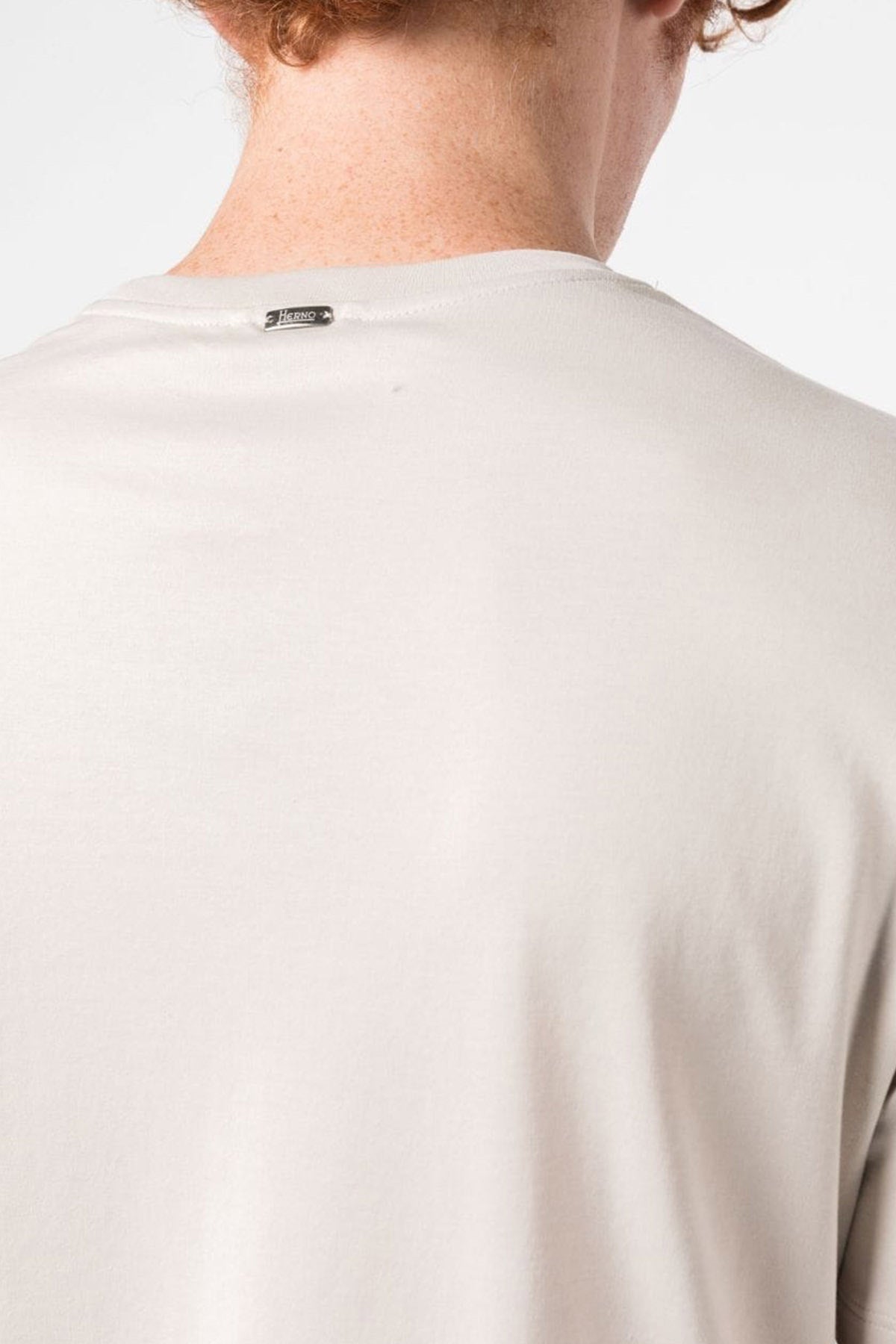 Herno Resort Yuvarlak Yaka Cep Detaylı Logolu T-shirt-Libas Trendy Fashion Store