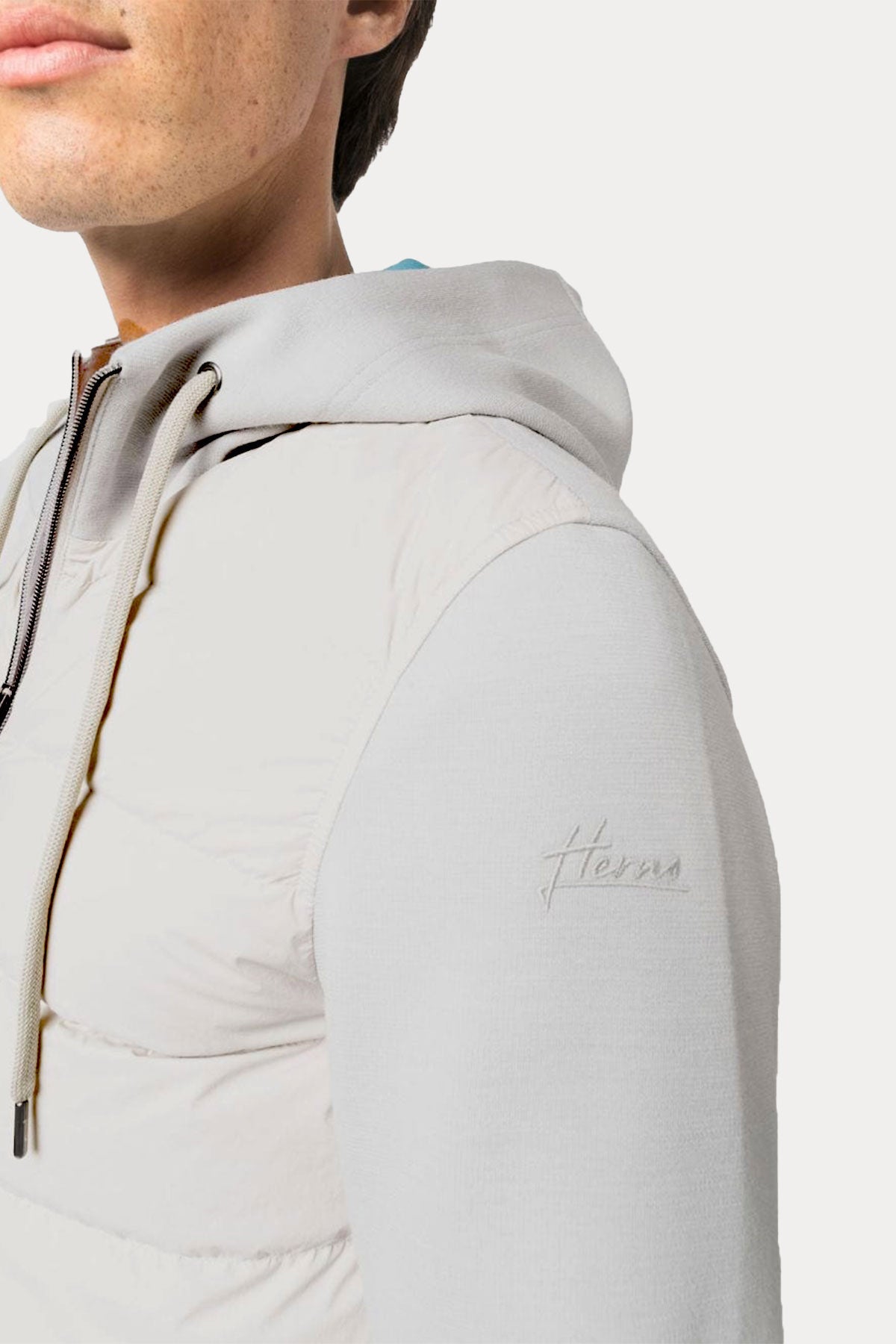 Herno Resort Streç Kapüşonlu Puffer Yün Ceket-Libas Trendy Fashion Store
