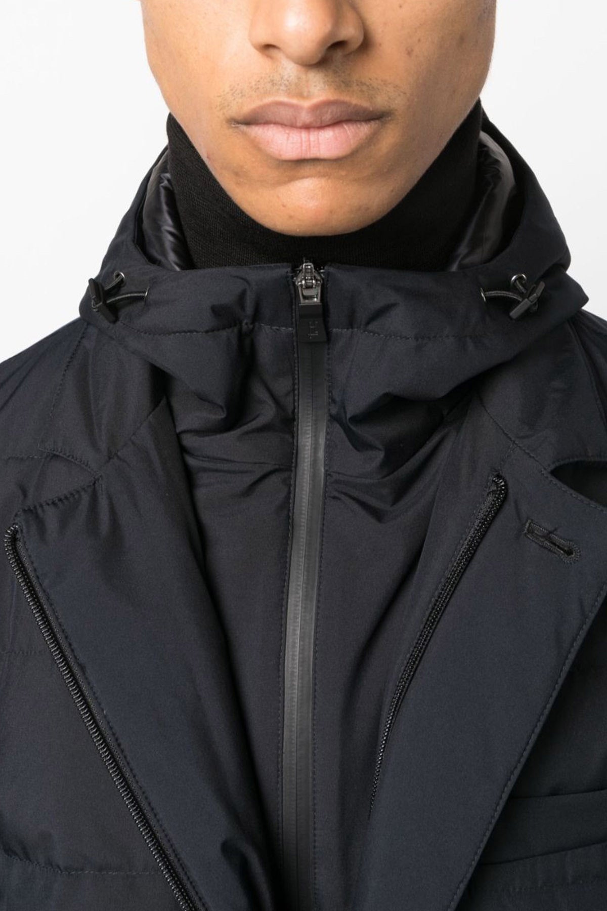 Herno Laminar Demonte İçi Puffer Yelekli Kaban-Libas Trendy Fashion Store