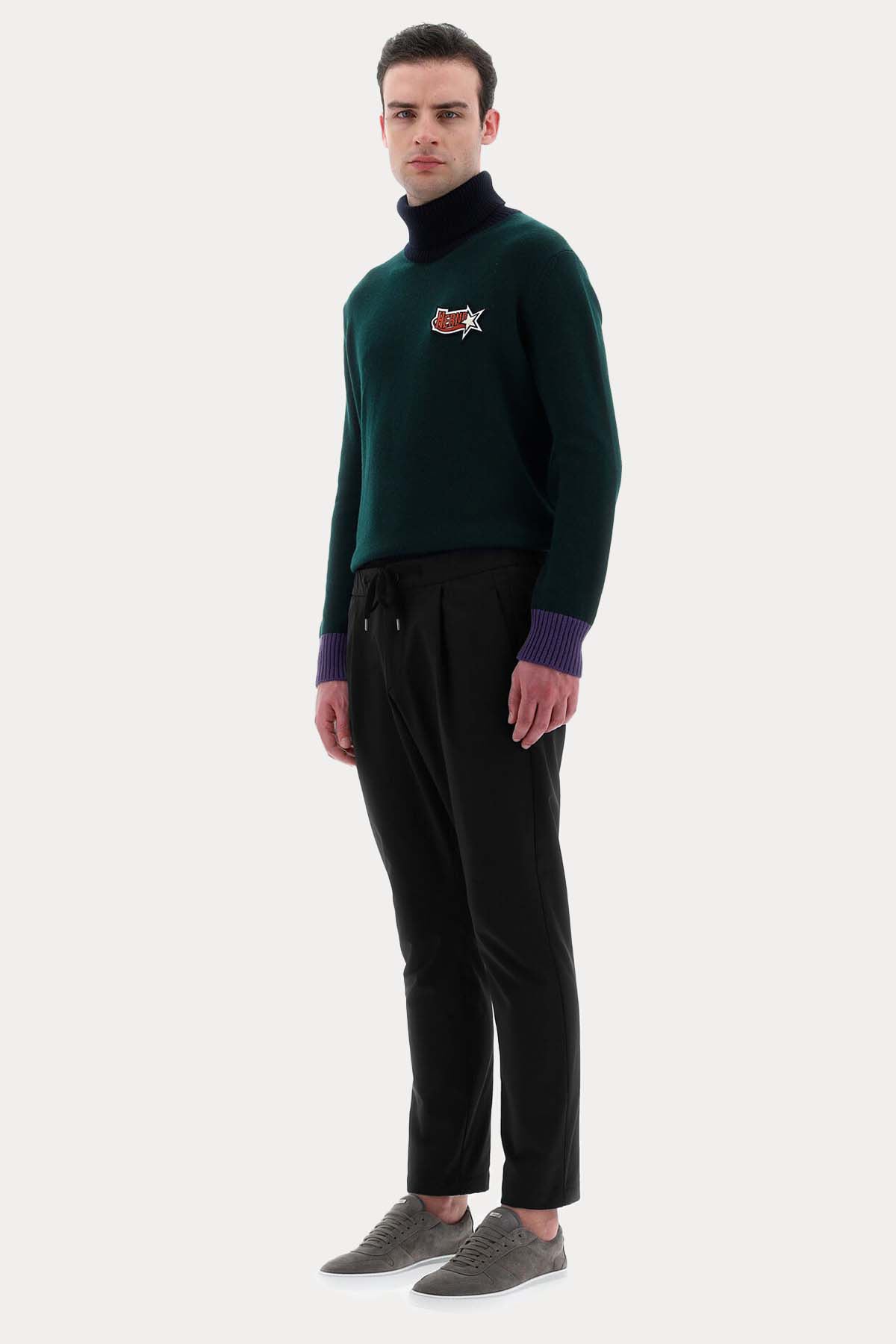 Herno Beli Lastikli Tek Pileli Pantolon-Libas Trendy Fashion Store