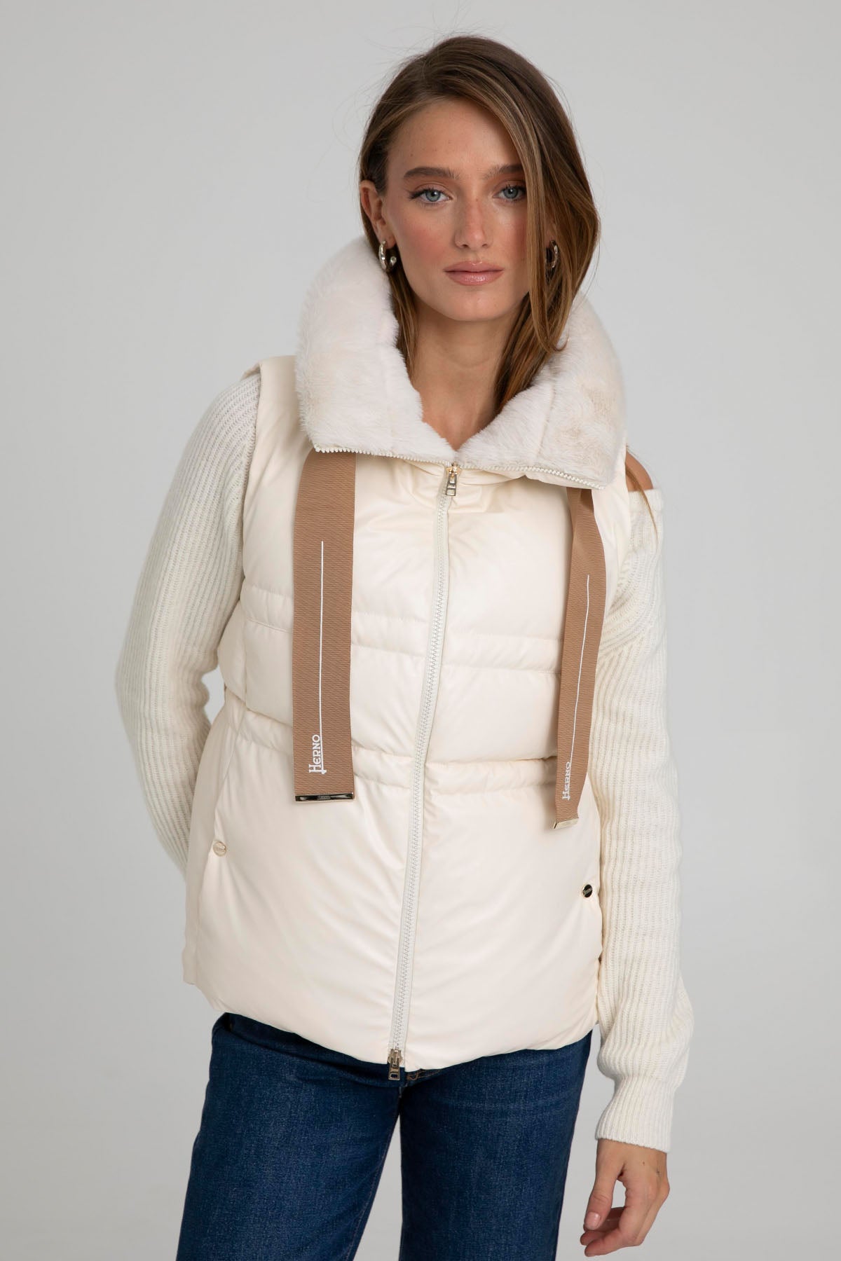 Herno Kapüşonlu Puffer Yelek-Libas Trendy Fashion Store