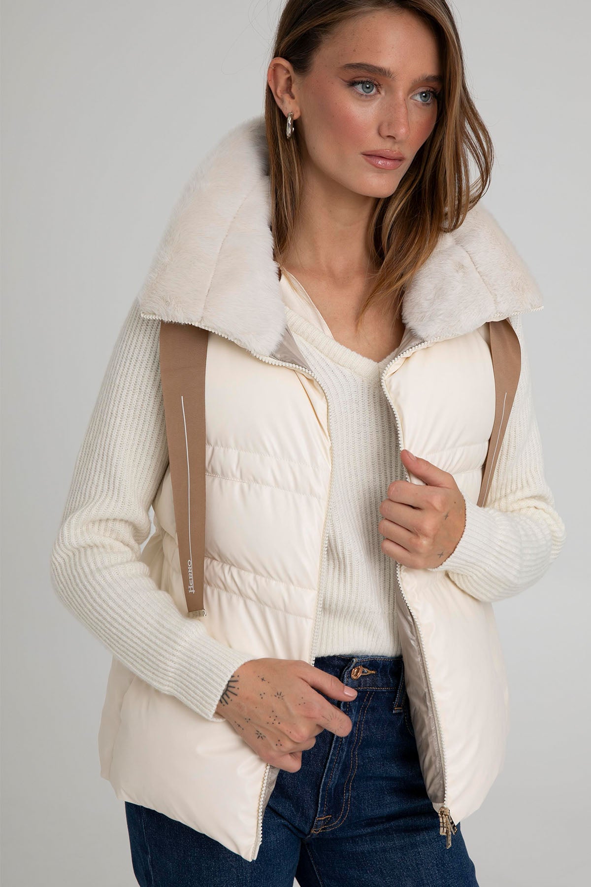 Herno Kapüşonlu Puffer Yelek-Libas Trendy Fashion Store