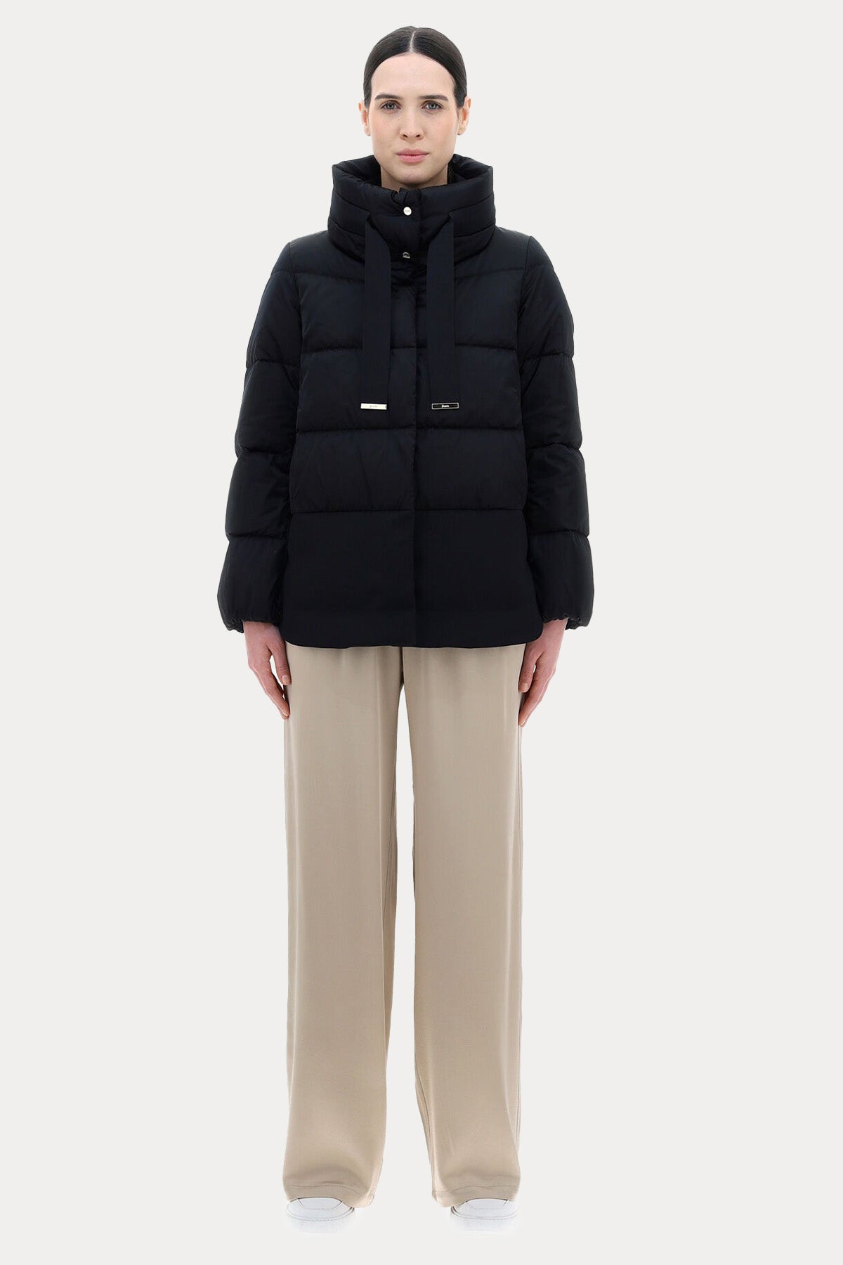 Herno Büzgülü Dik Yaka Puffer Mont-Libas Trendy Fashion Store