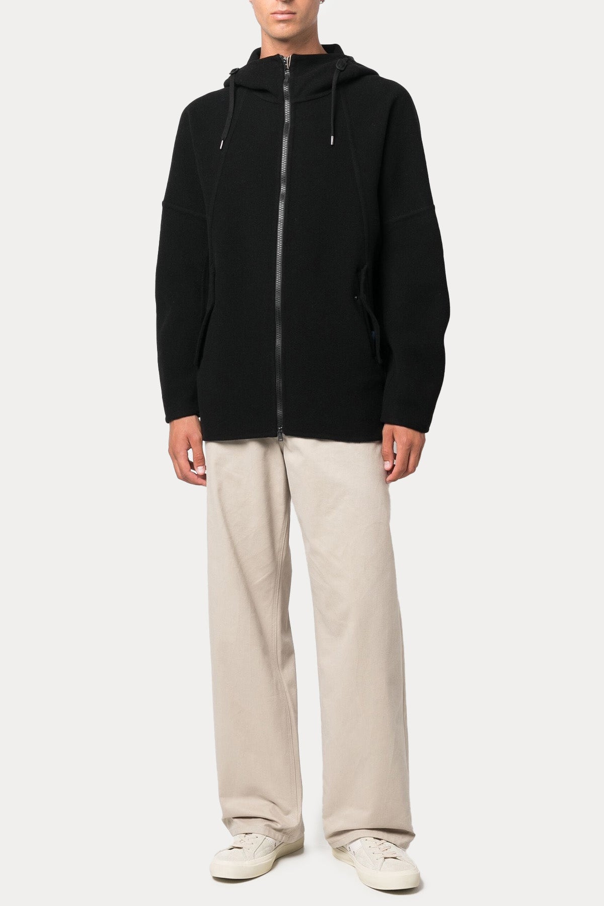 Herno Resort Geniş Kesim Kapüşonlu Yün Ceket-Libas Trendy Fashion Store