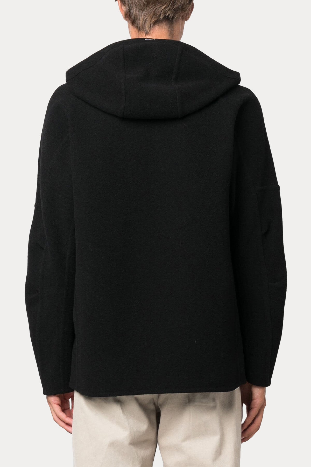 Herno Resort Geniş Kesim Kapüşonlu Yün Ceket-Libas Trendy Fashion Store