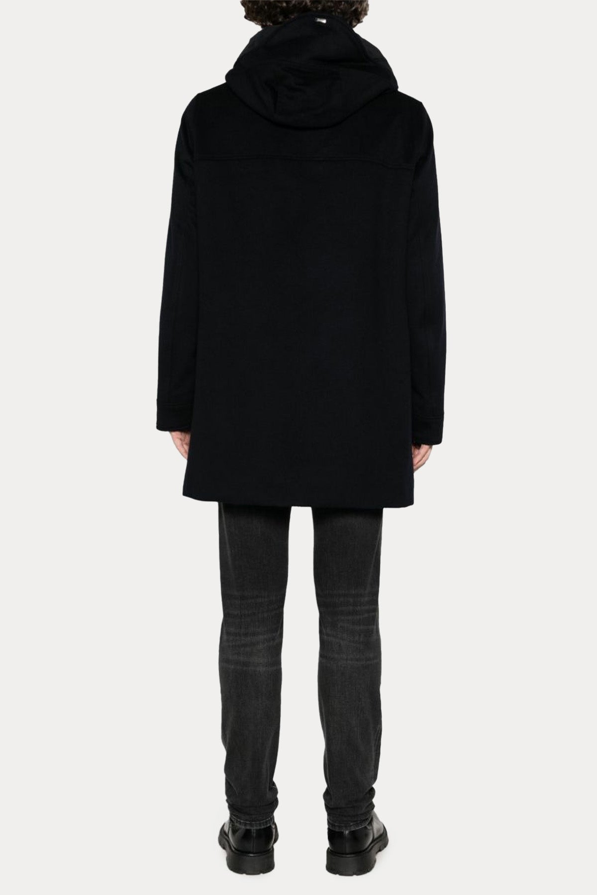 Herno Kapüşonlu Kaşmirli Yün Kaban-Libas Trendy Fashion Store