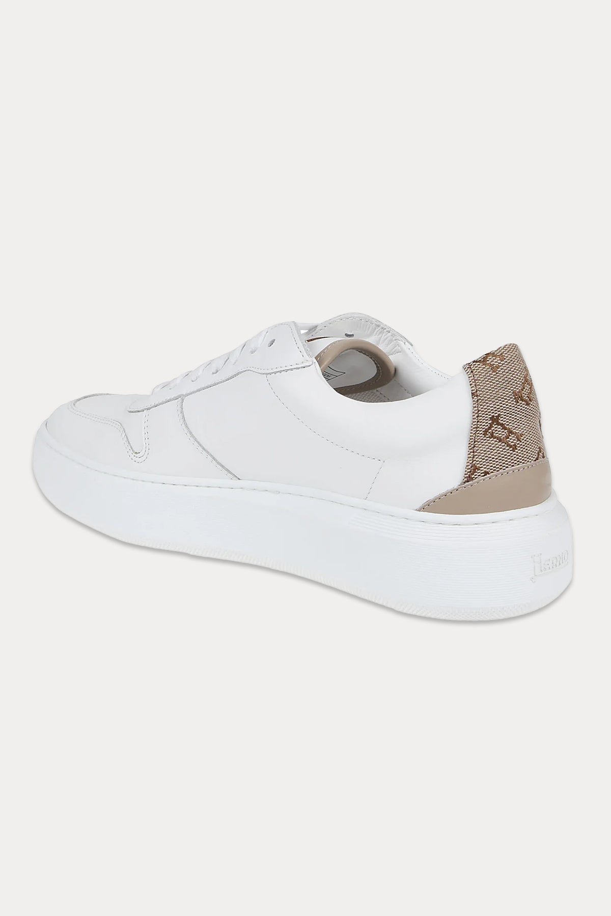 Herno Monogram Logolu Deri Sneaker Ayakkabı-Libas Trendy Fashion Store