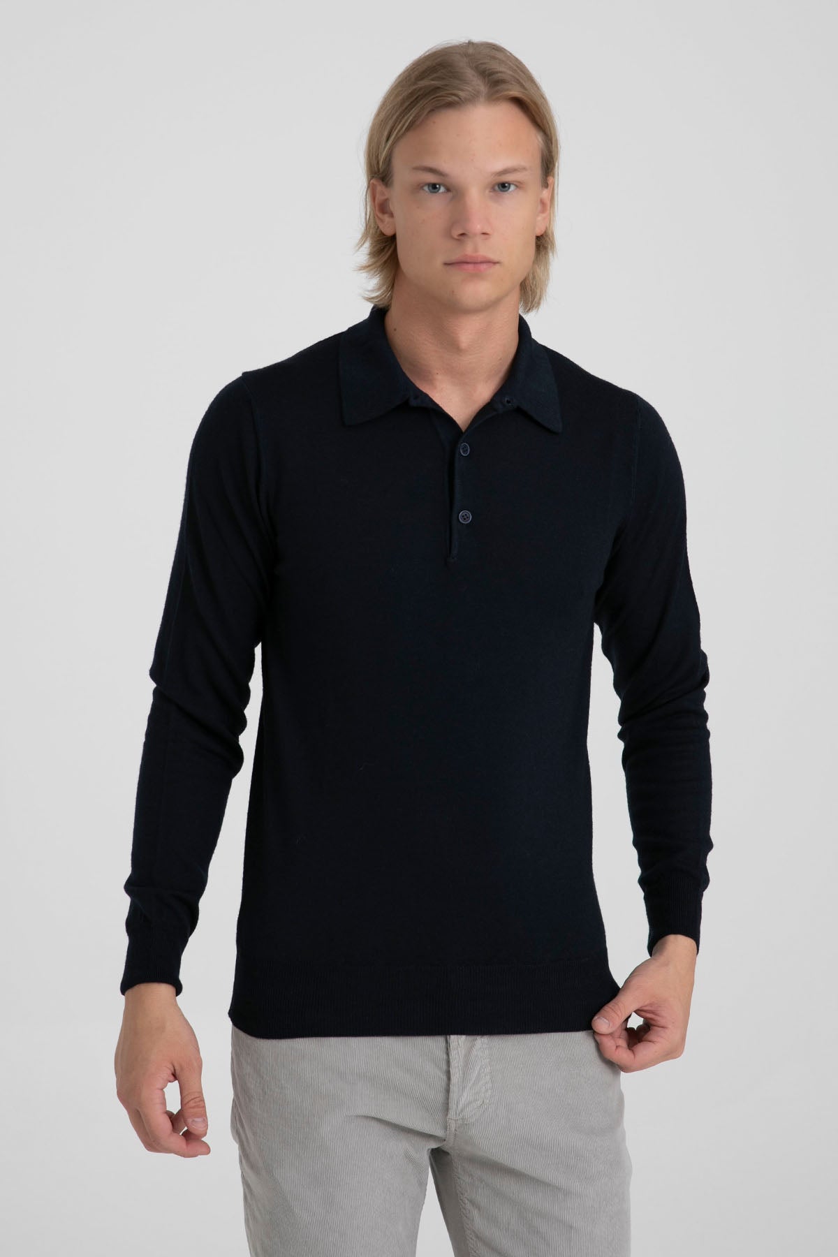 Fradi Polo Yaka Yün Triko-Libas Trendy Fashion Store