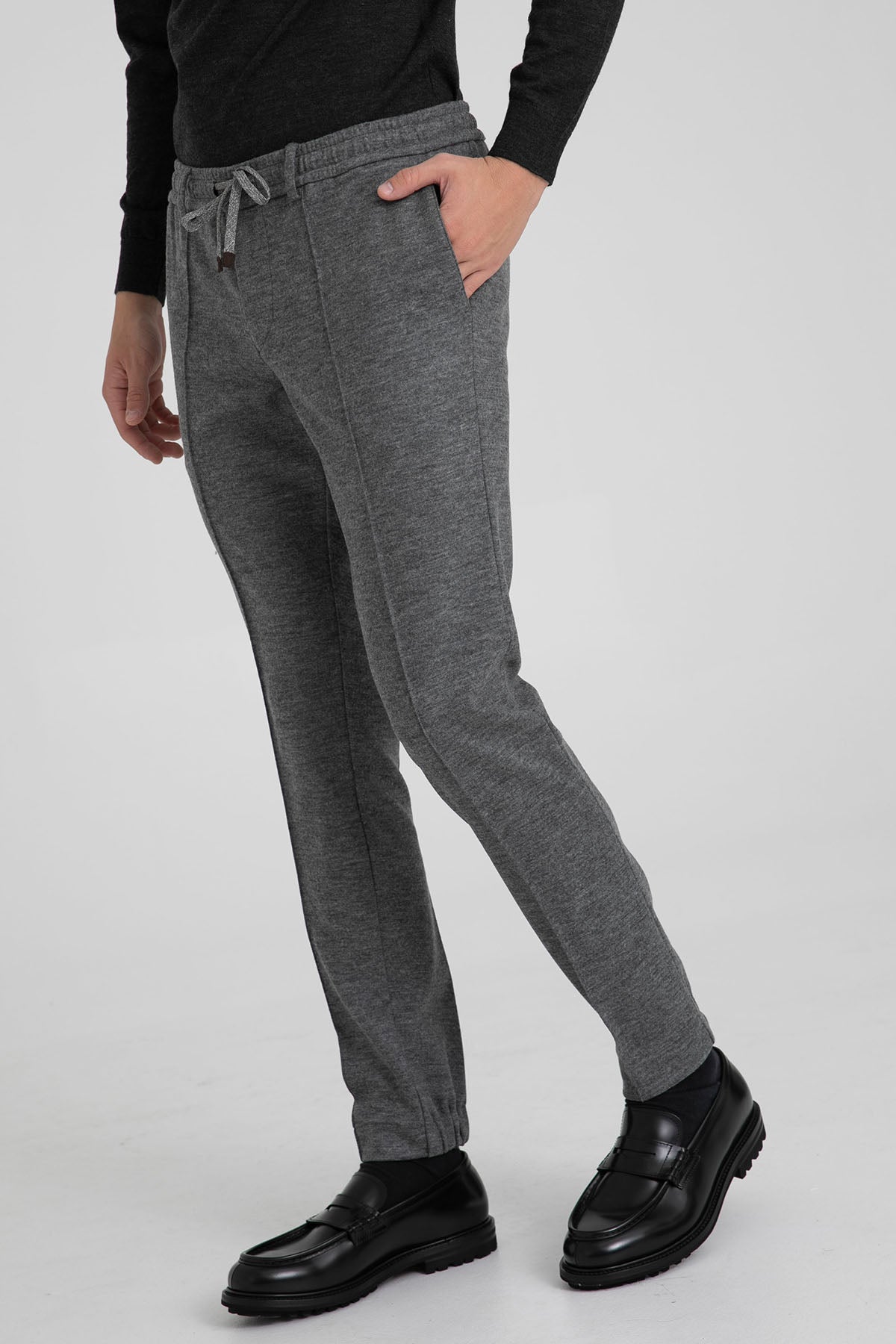 Fradi Beli Lastikli Slim Fit Jogger Yün Pantolon-Libas Trendy Fashion Store