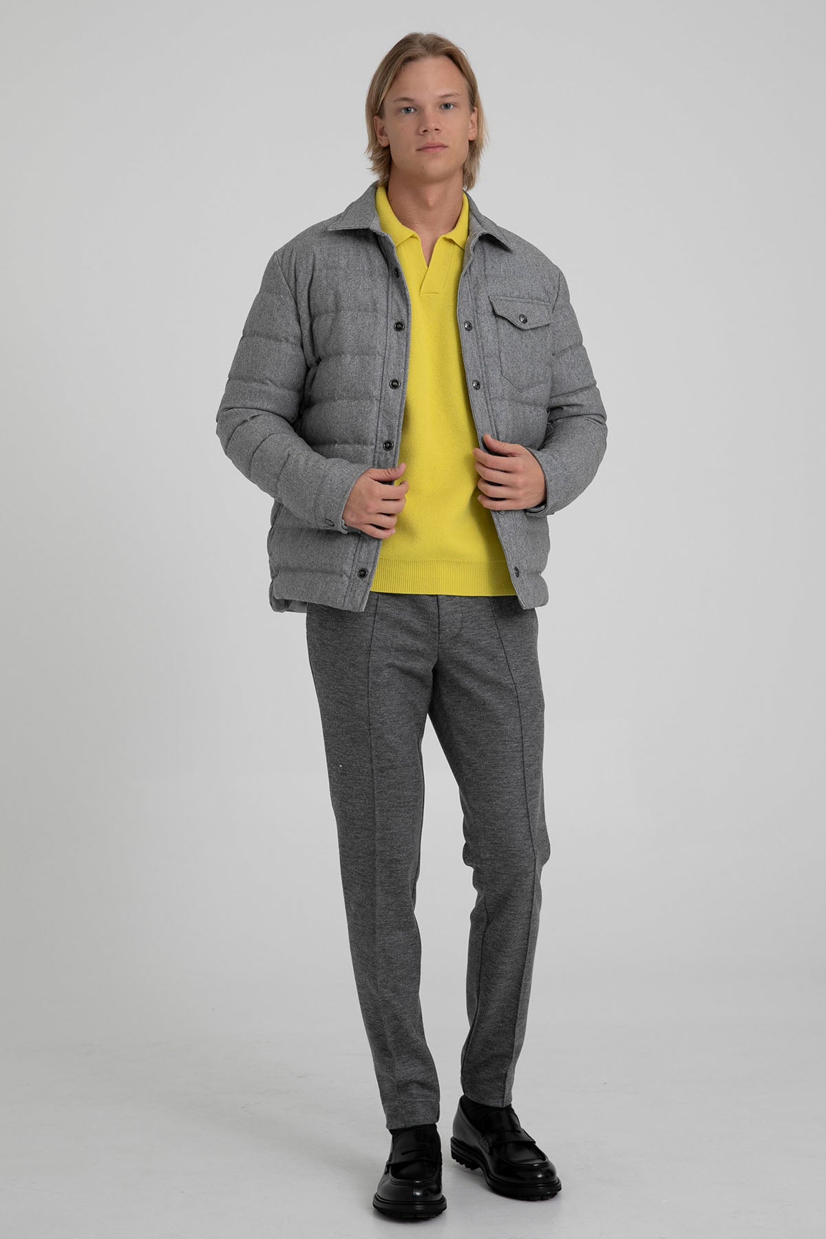 Fradi Kaşmirli Puffer Yün Ceket Mont-Libas Trendy Fashion Store