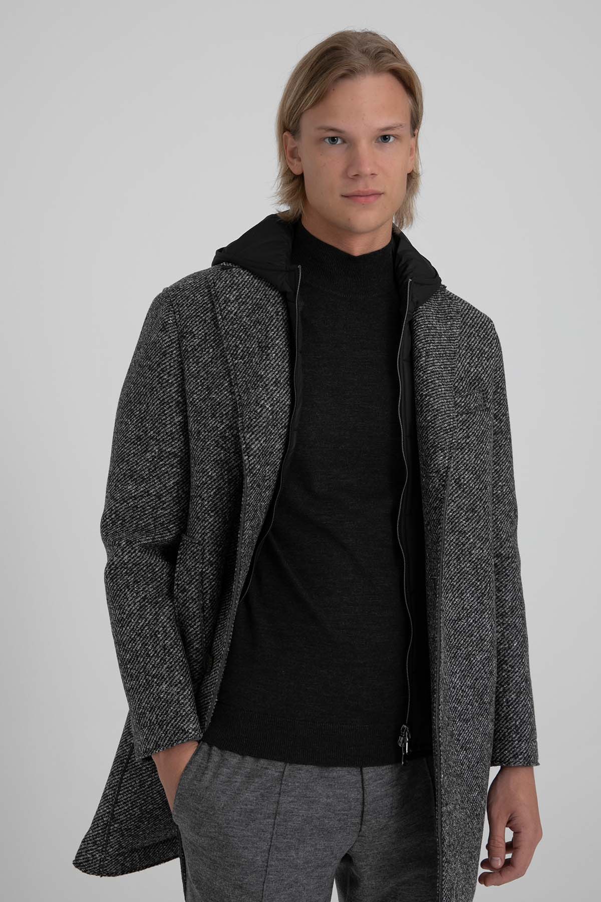 Fradi Demonte İçi Puffer Yelekli Kapüşonlu Kaban-Libas Trendy Fashion Store