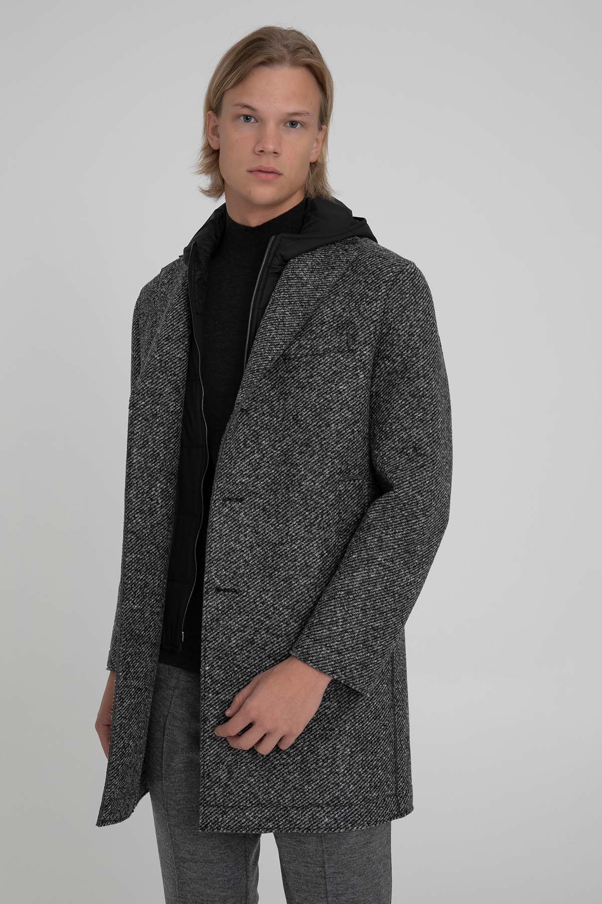 Fradi Demonte İçi Puffer Yelekli Kapüşonlu Kaban-Libas Trendy Fashion Store