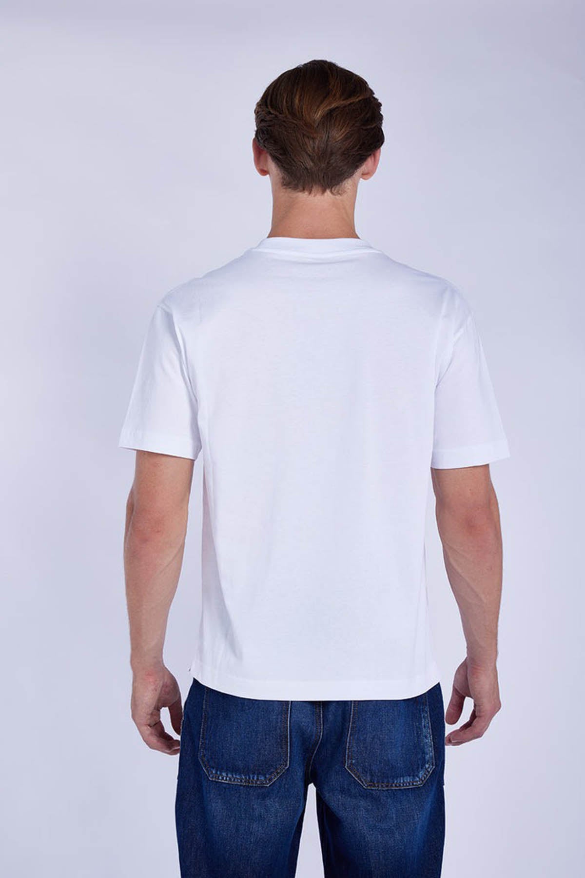 Goldgarn Regular Fit Yuvarlak Yaka Logolu T-shirt-Libas Trendy Fashion Store