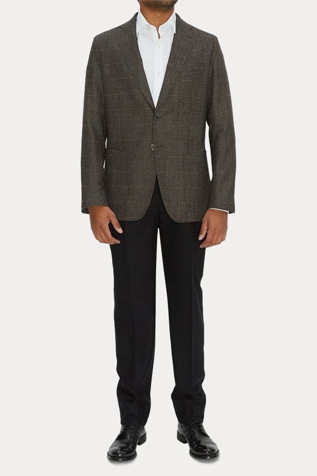 Tombolini Ekoseli Yün Blazer Ceket-Libas Trendy Fashion Store