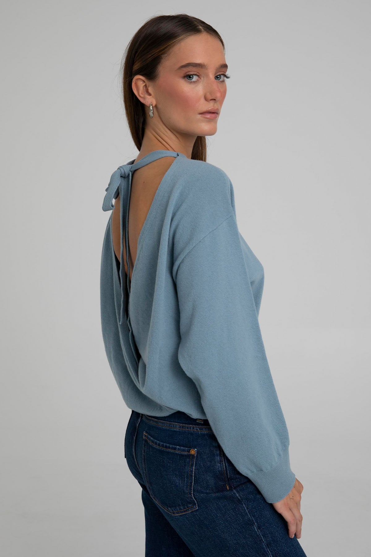 Semicouture Sırt Dekolteli Kaşmirli Yün Örgü Triko-Libas Trendy Fashion Store