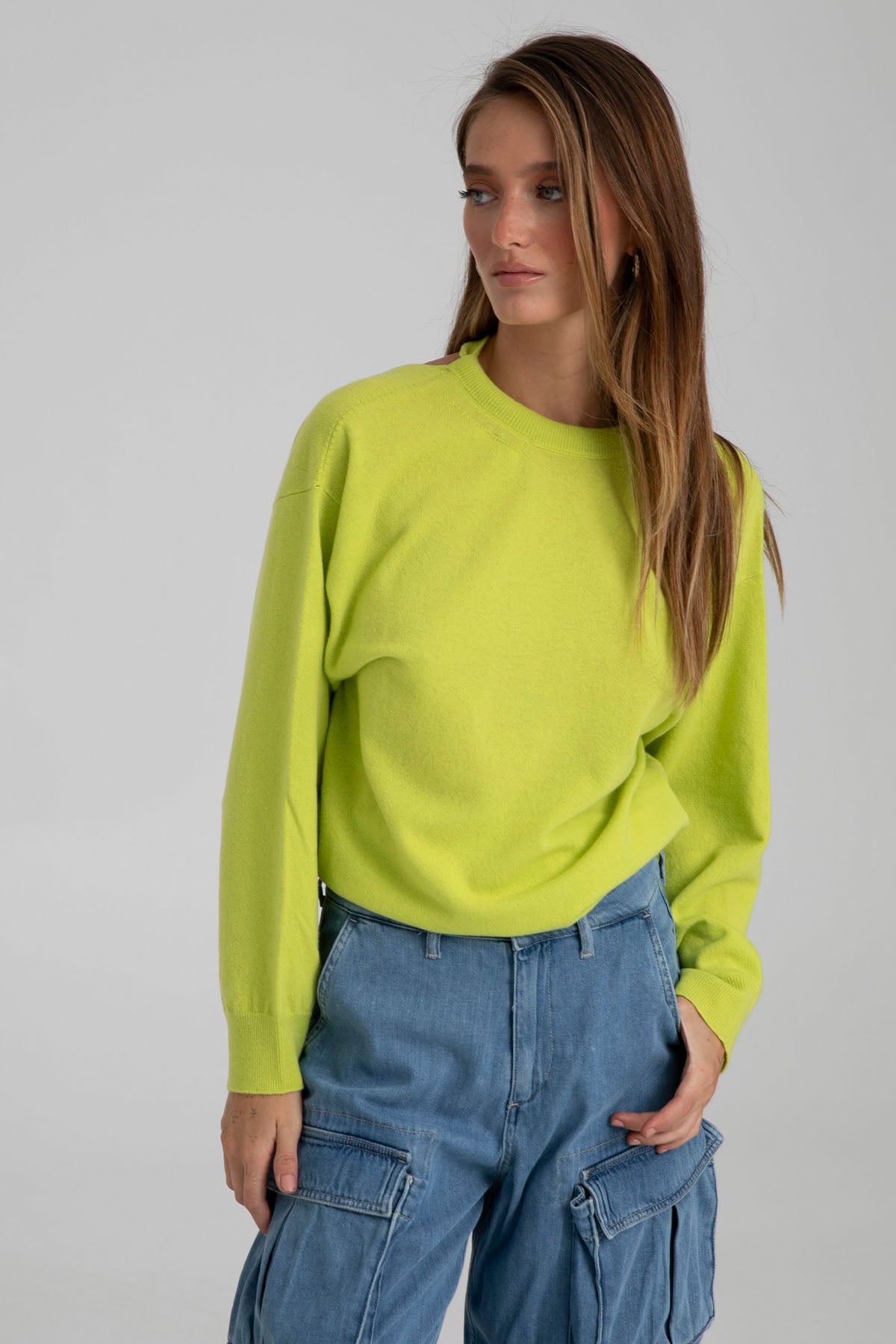 Semicouture Sırt Dekolteli Kaşmirli Yün Örgü Triko-Libas Trendy Fashion Store