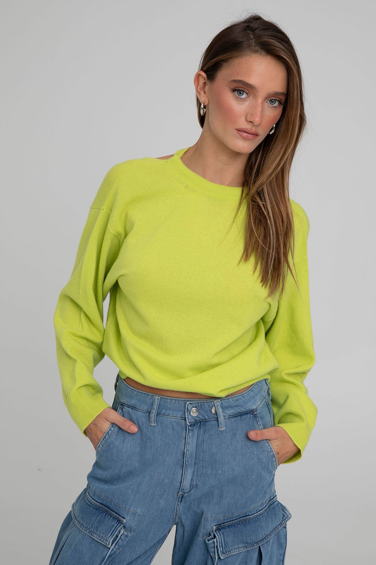 Semicouture Sırt Dekolteli Kaşmirli Yün Örgü Triko-Libas Trendy Fashion Store