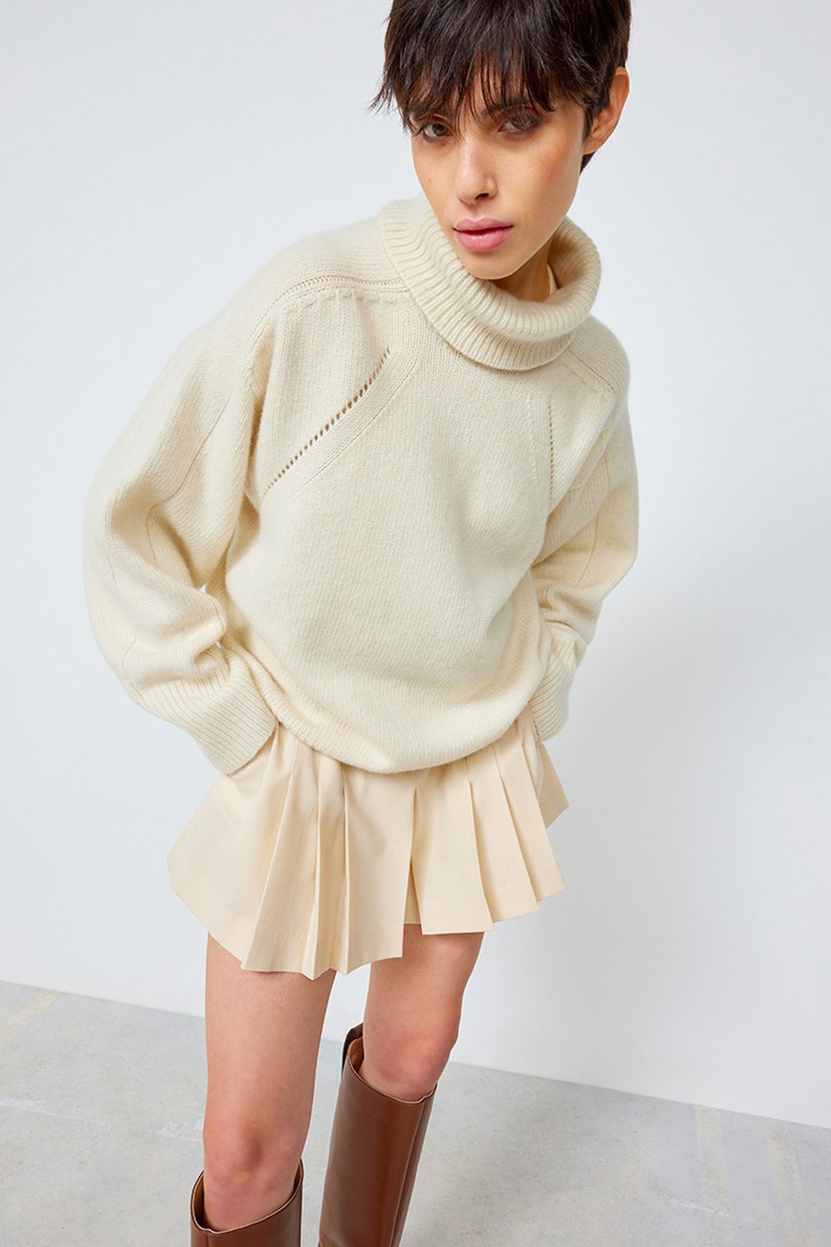 Semicouture Balıkçı Yaka Kaşmir Triko-Libas Trendy Fashion Store