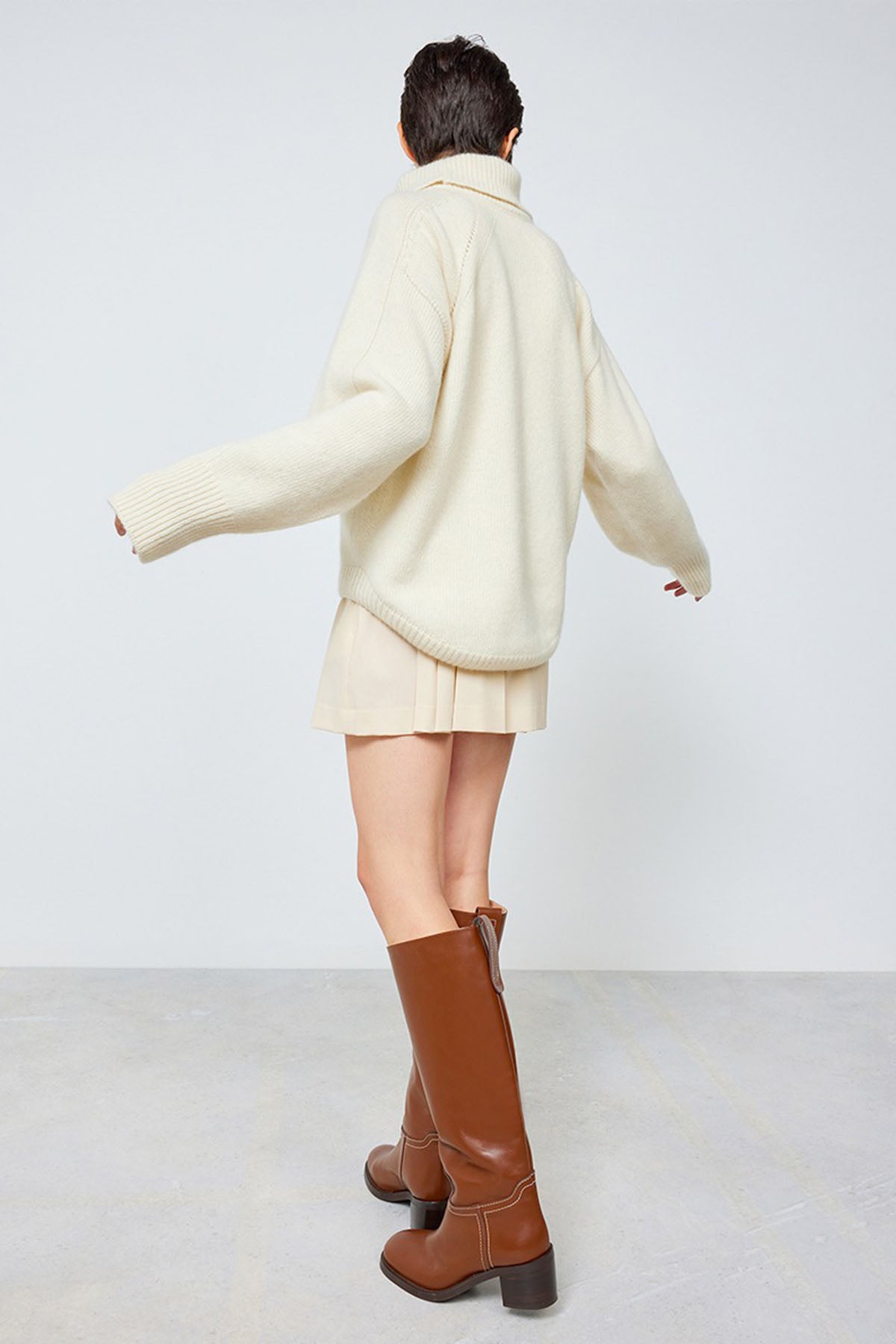 Semicouture Balıkçı Yaka Kaşmir Triko-Libas Trendy Fashion Store