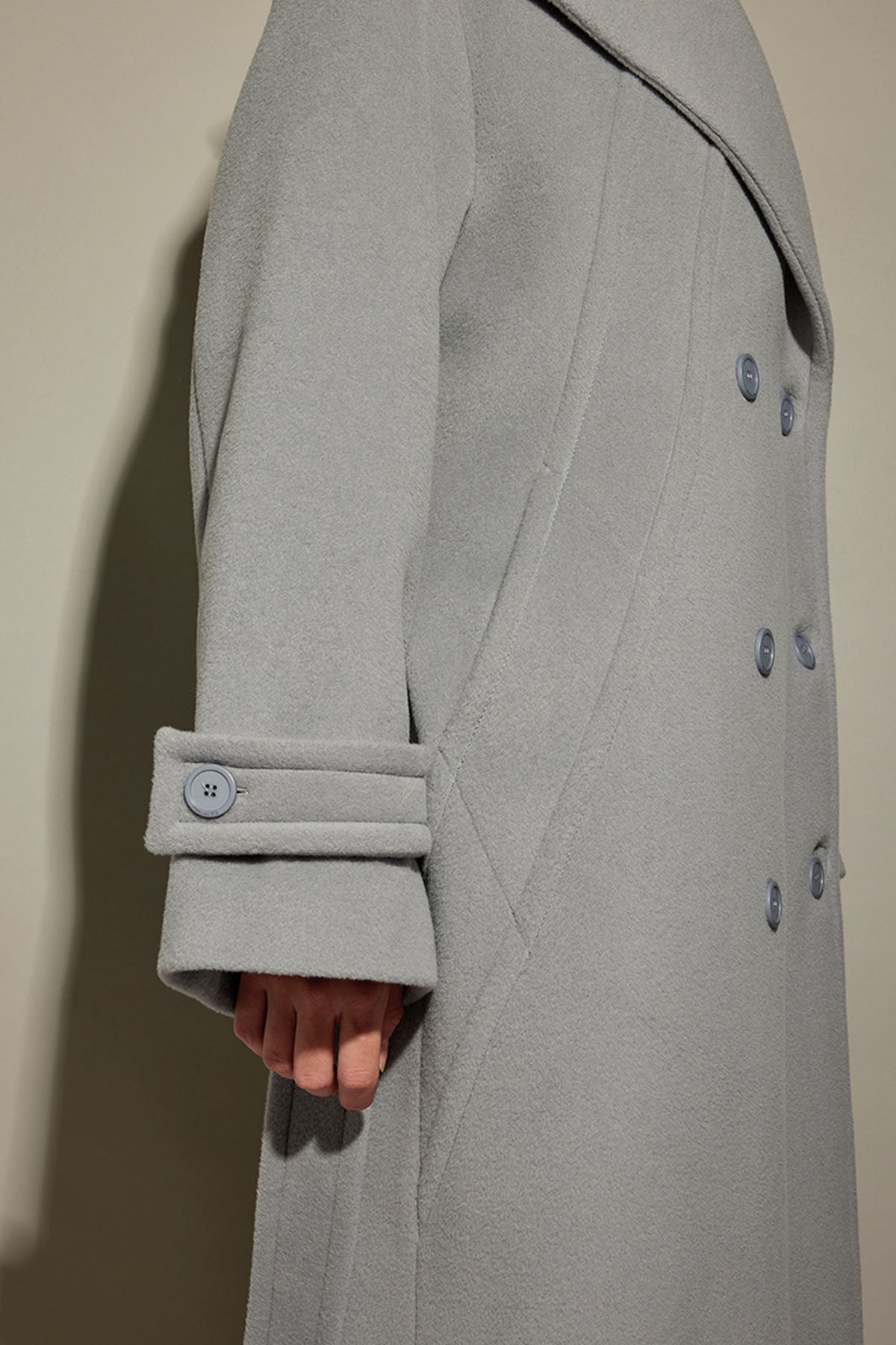 Semicouture Kruvaze Yün Kaban-Libas Trendy Fashion Store