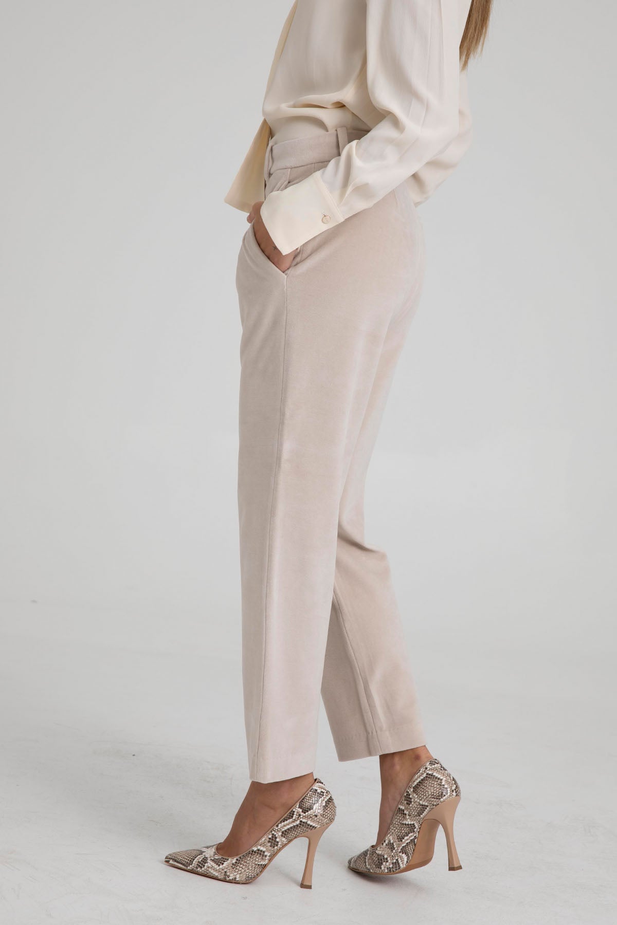 Circolo Yandan Cepli Kadife Pantolon-Libas Trendy Fashion Store