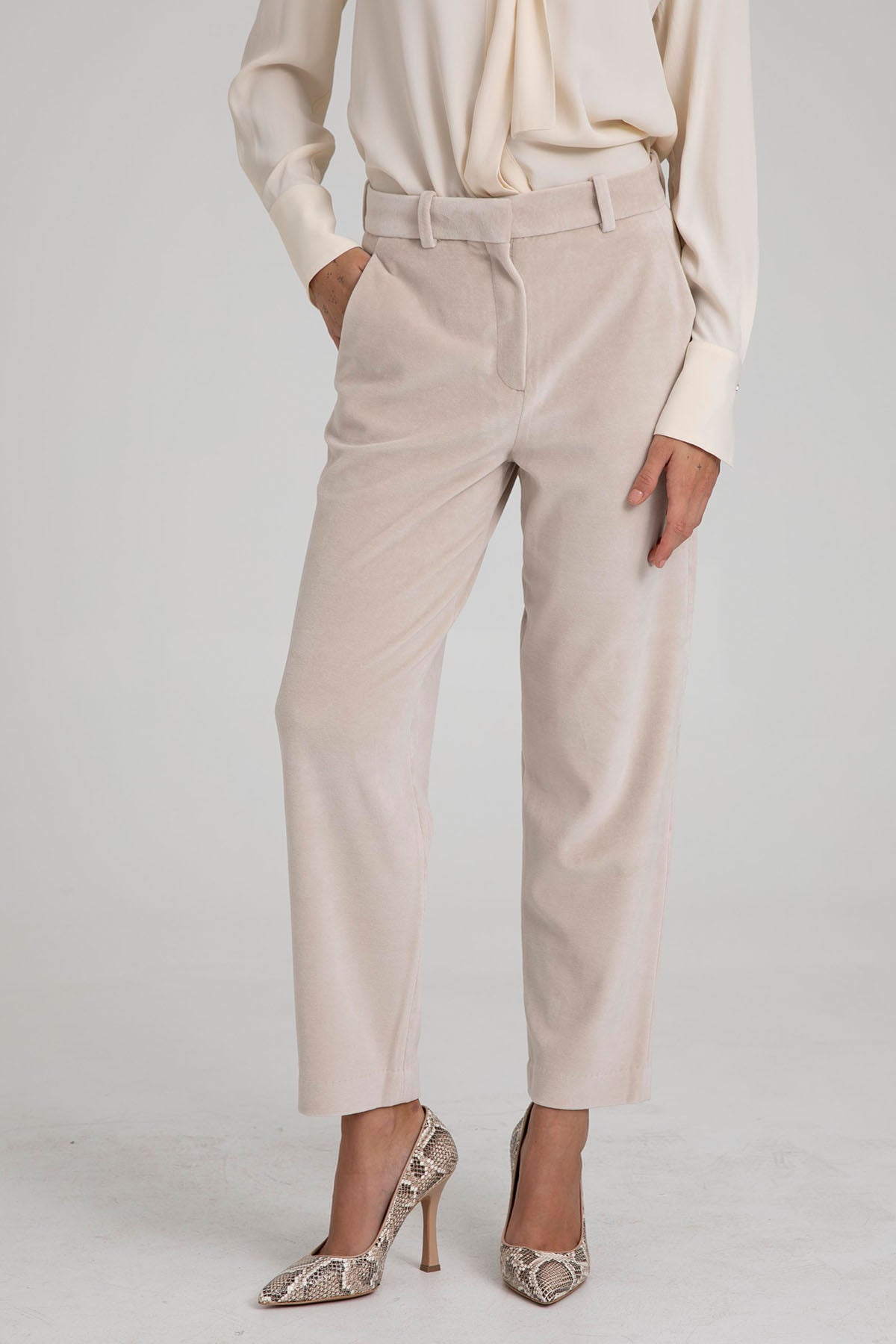 Circolo Yandan Cepli Kadife Pantolon-Libas Trendy Fashion Store