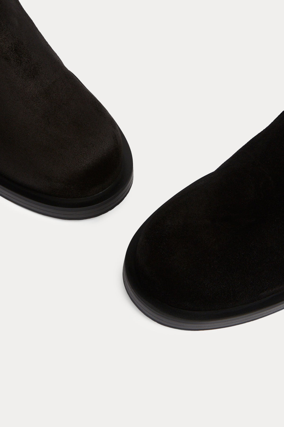 Stuart Weitzman Neopren Detaylı Süet Çizme-Libas Trendy Fashion Store